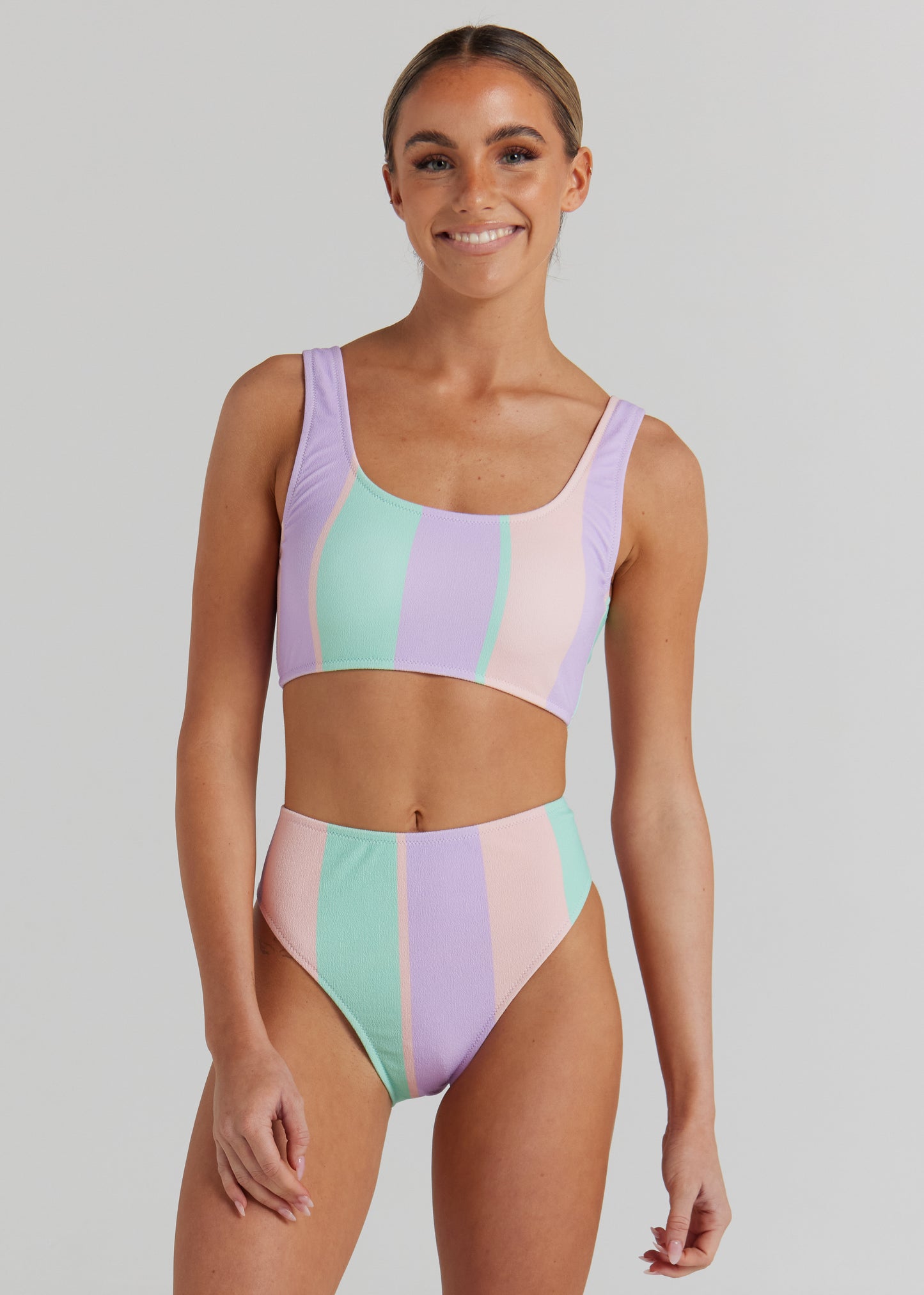 Sunlounger Scoop Crop Top - Mauve