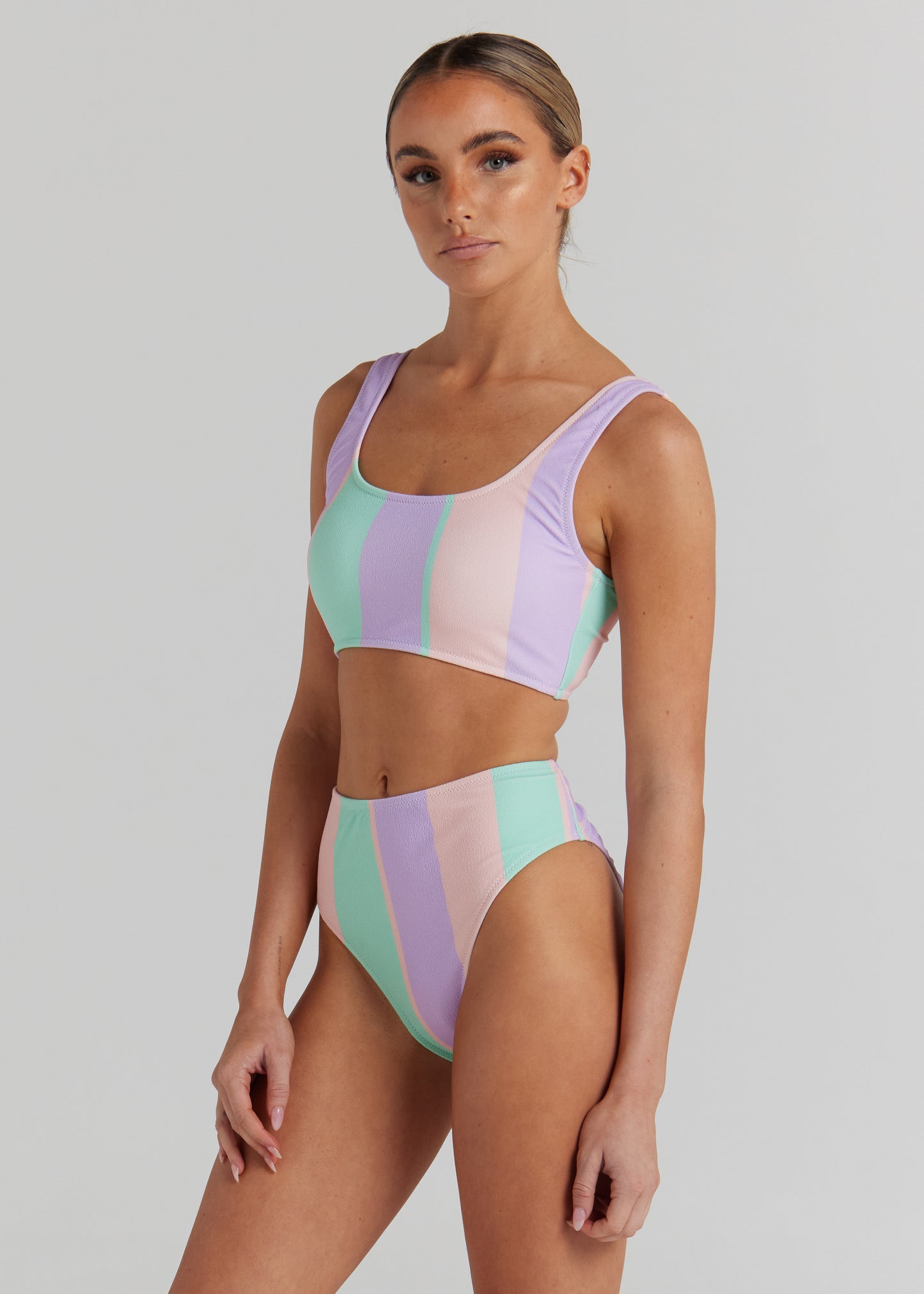 Sunlounger Scoop Crop Top - Mauve