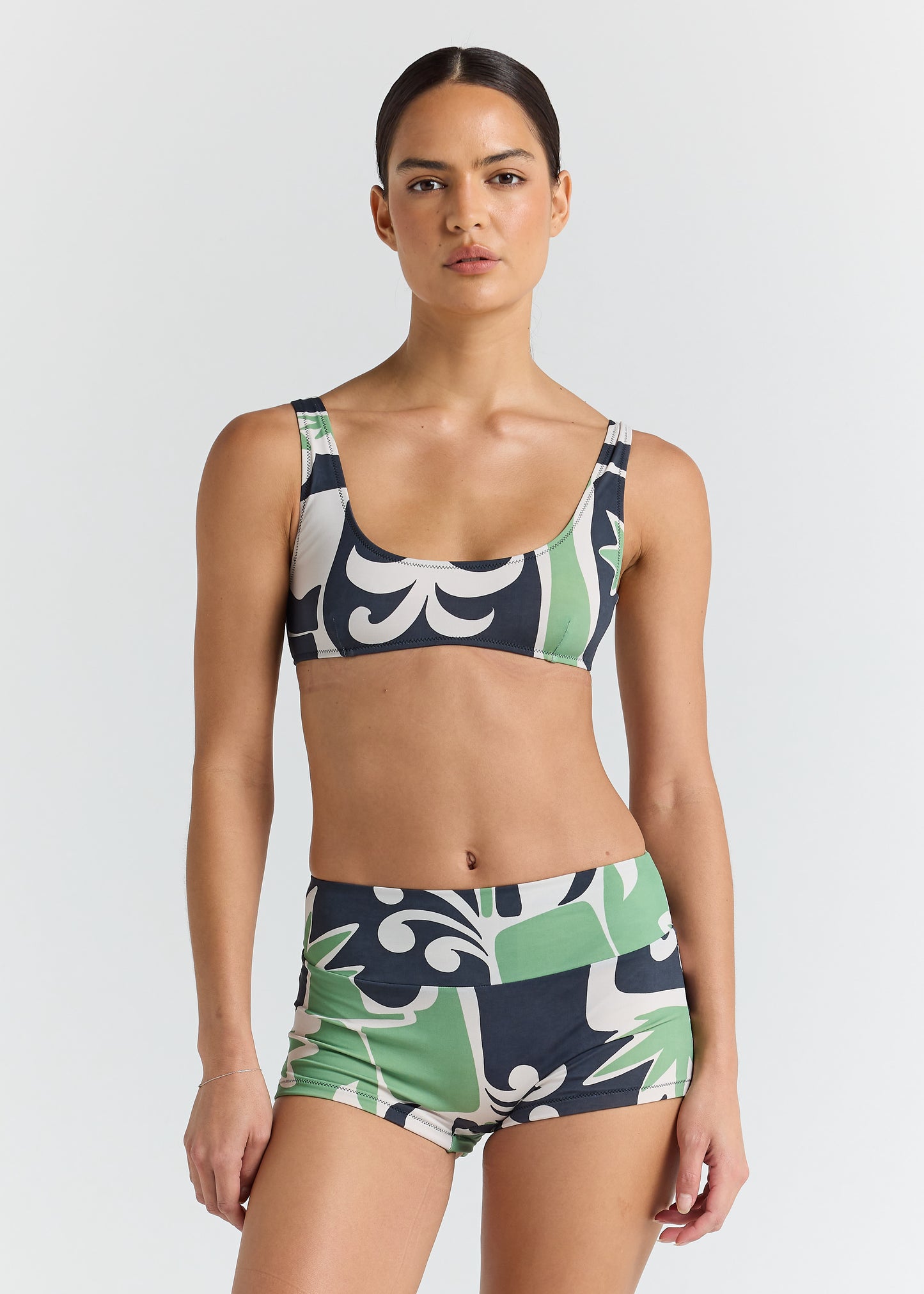 Beachcomber Shorty Bikini Bottom - Palm