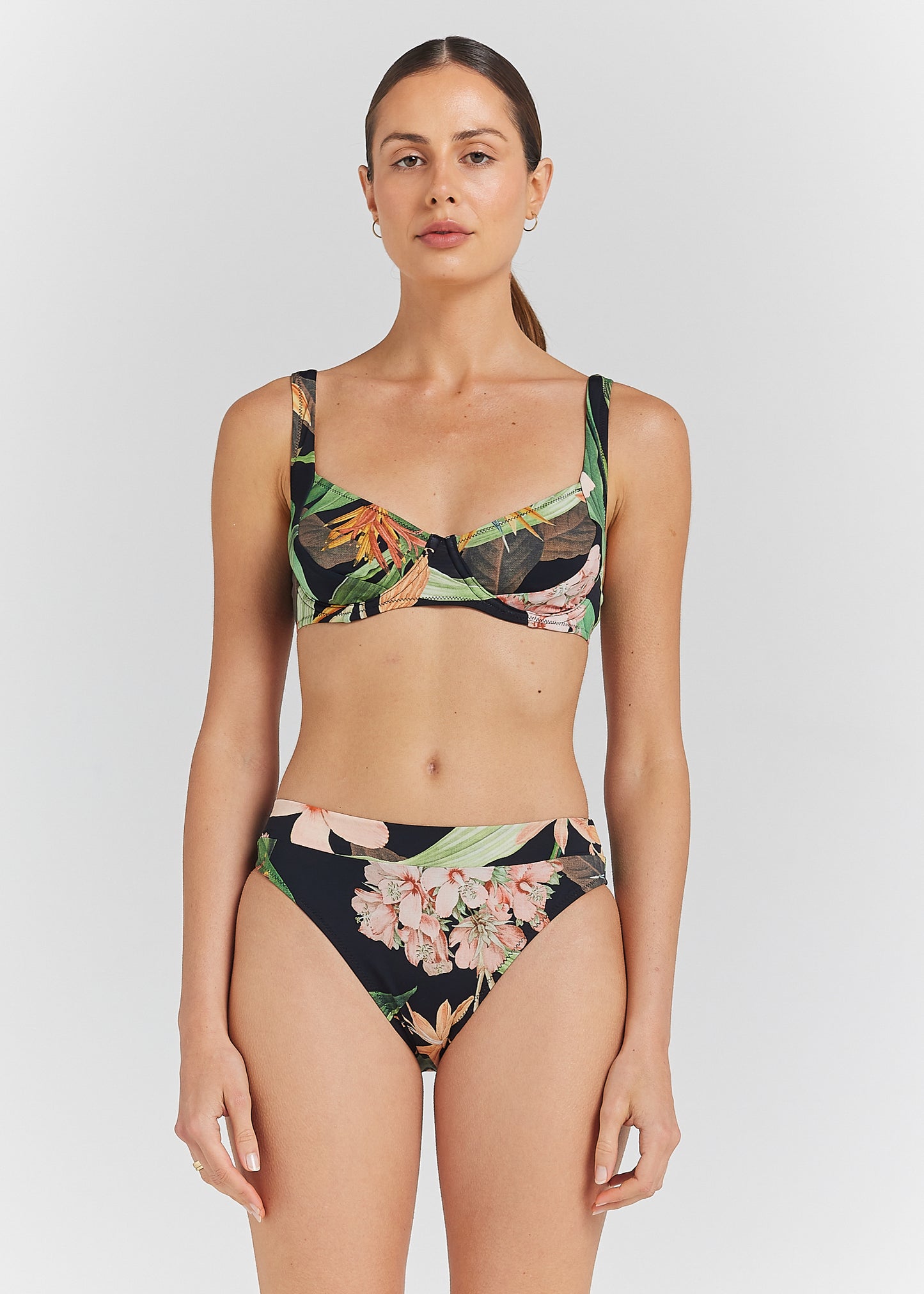 Hanalei Bra Cup Bikini Top - Black