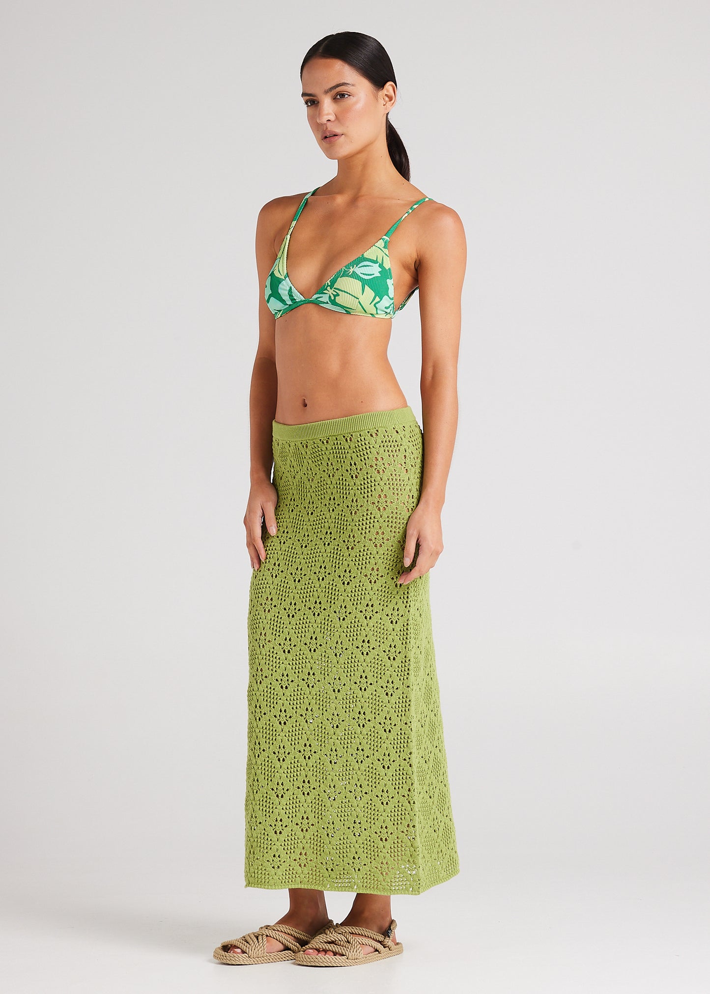 Messina Knit Maxi Skirt - Daiquiri