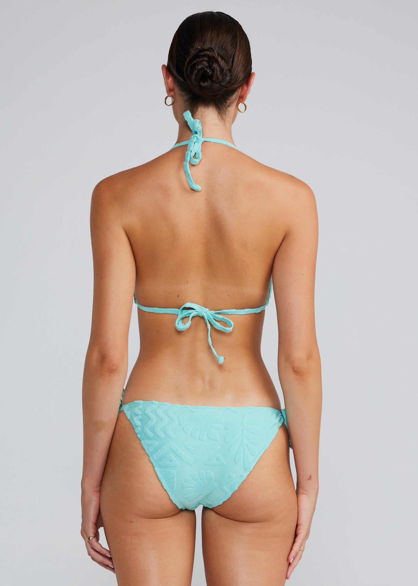 Mai Tai String Tie Bottom - Aqua