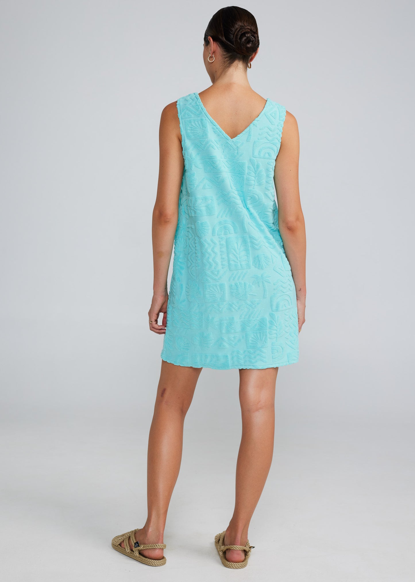 Mai Tai V Tunic Dress - Aqua