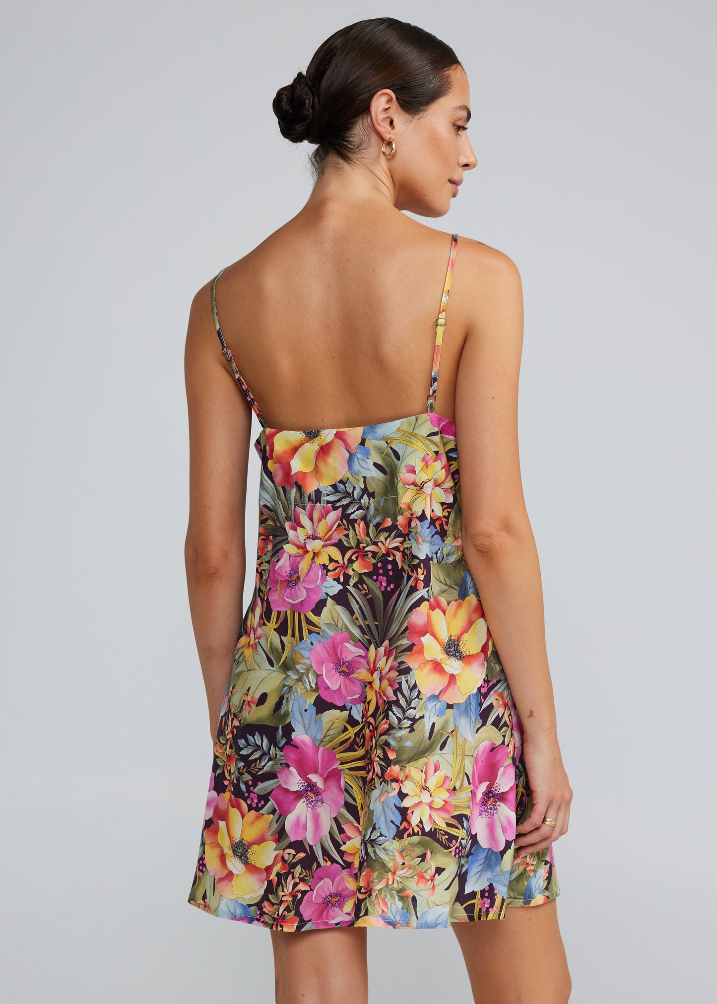Lush Tropics Slip Bias Dress