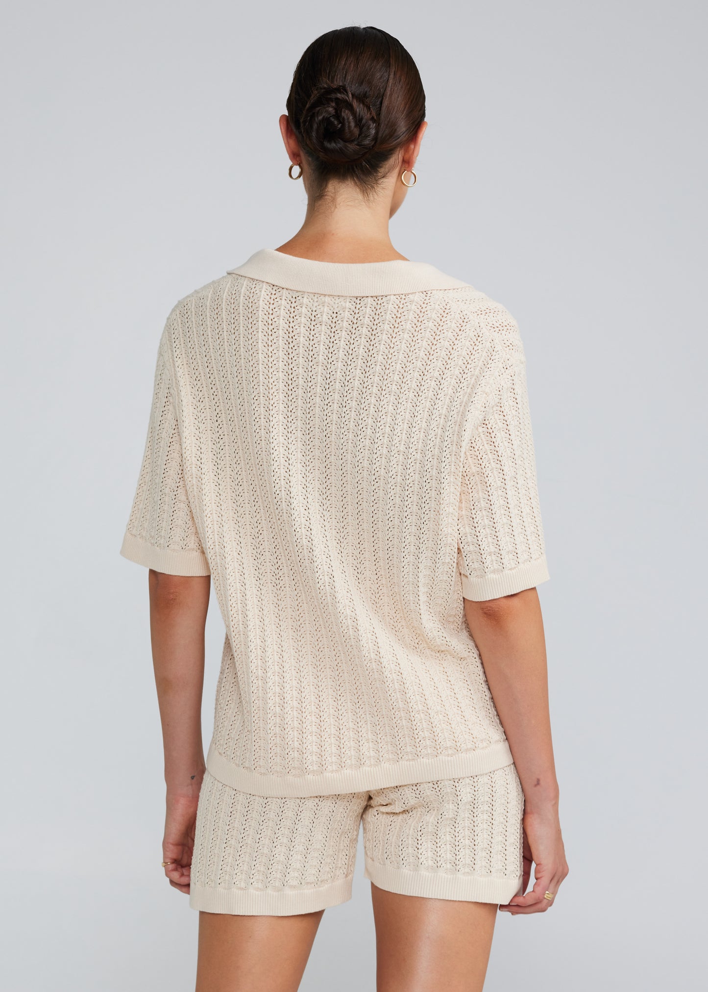 Oasis Knit Shirt - Seashell