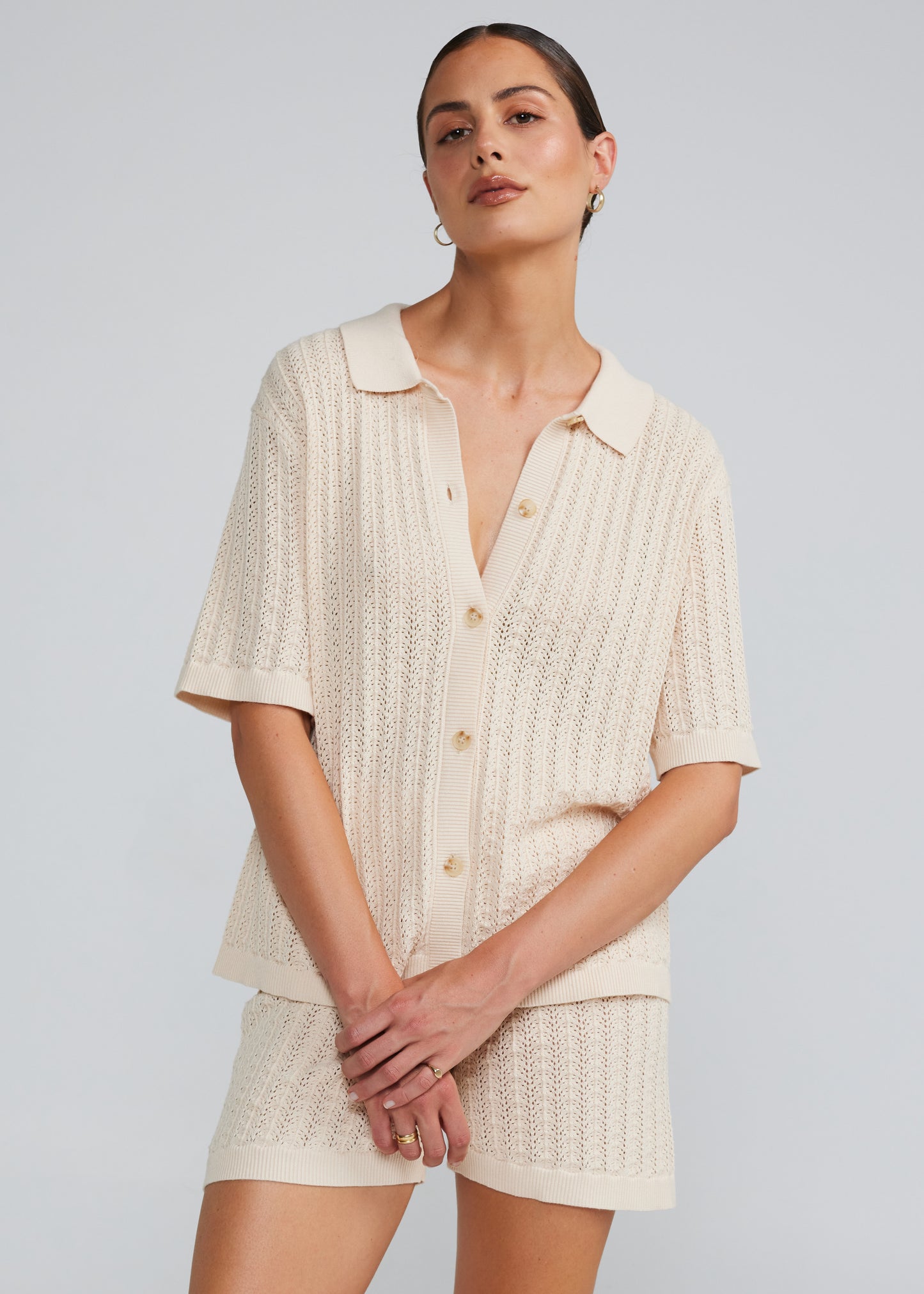 Oasis Knit Short - Seashell