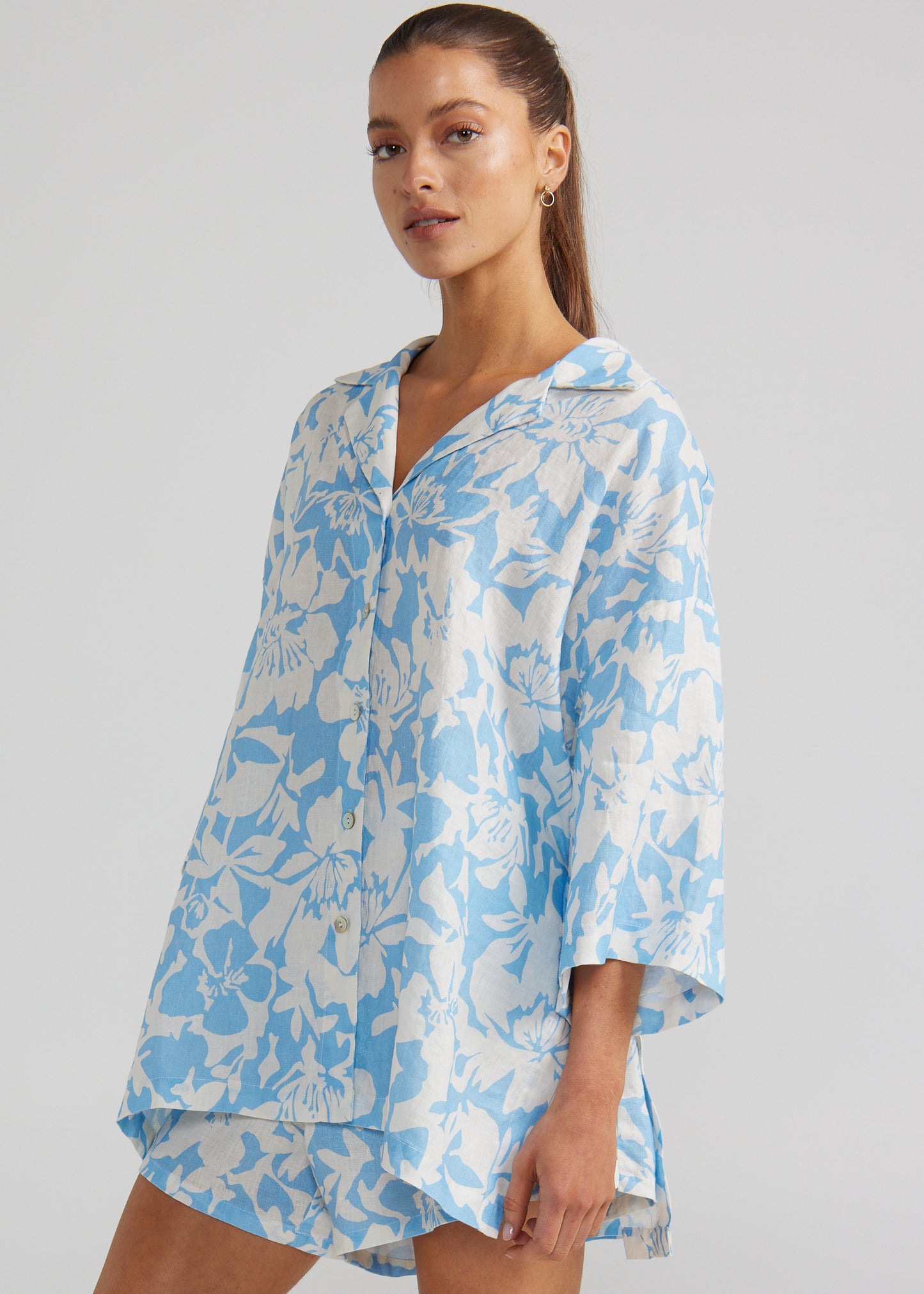 Plantations Over Shirt - Blue Hawaii