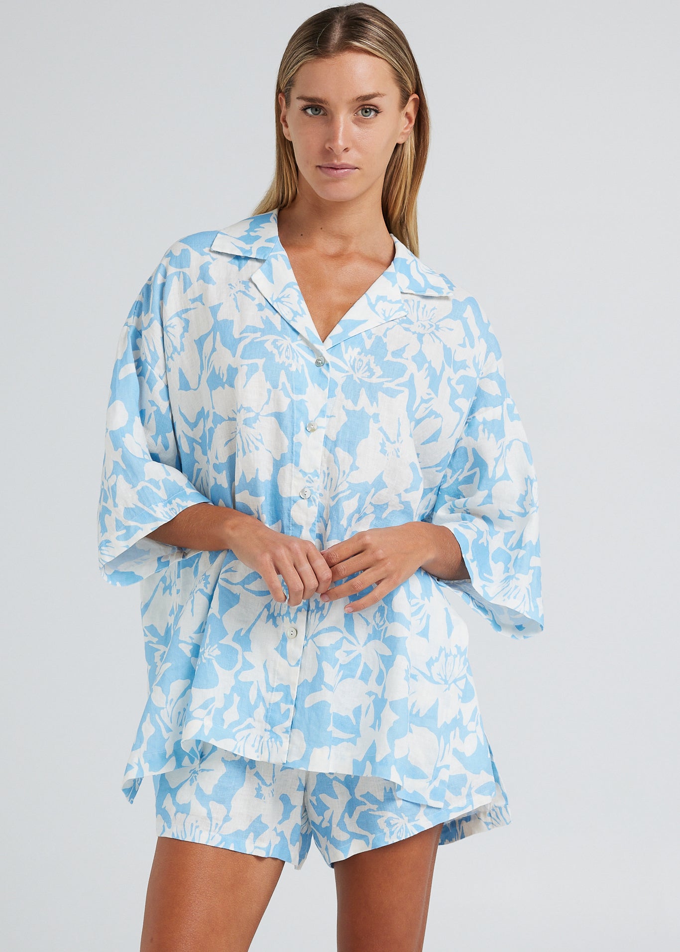 Plantations Over Shirt - Blue Hawaii