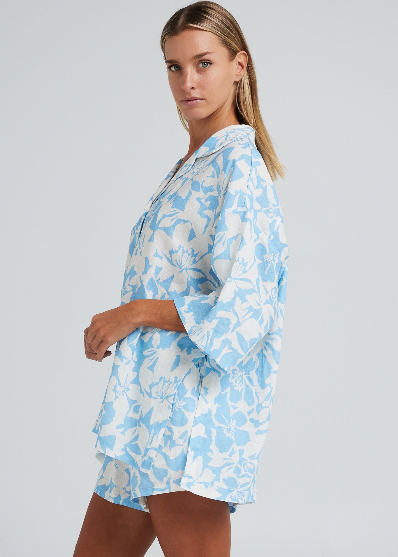 Plantations Over Shirt - Blue Hawaii