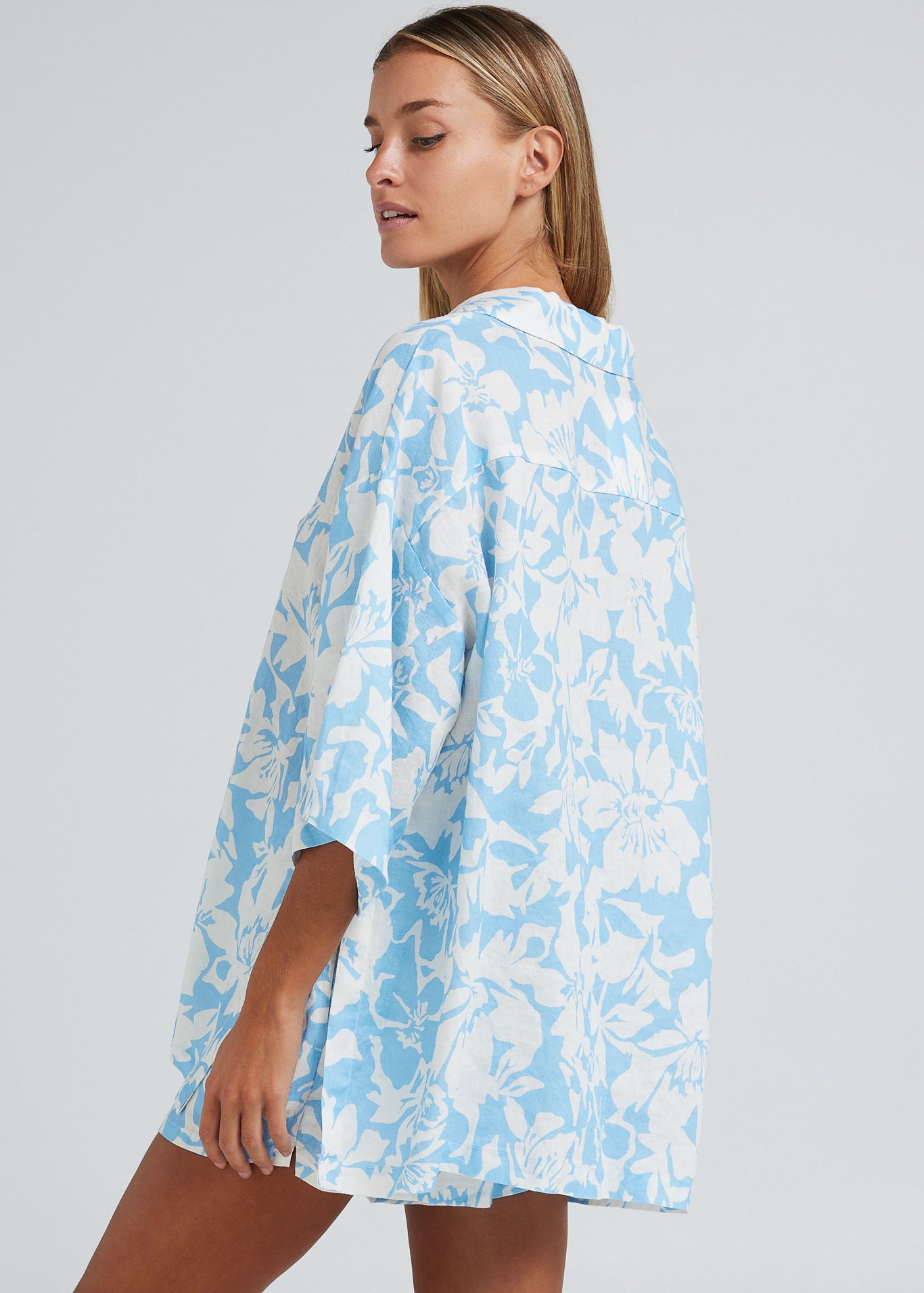 Plantations Over Shirt - Blue Hawaii