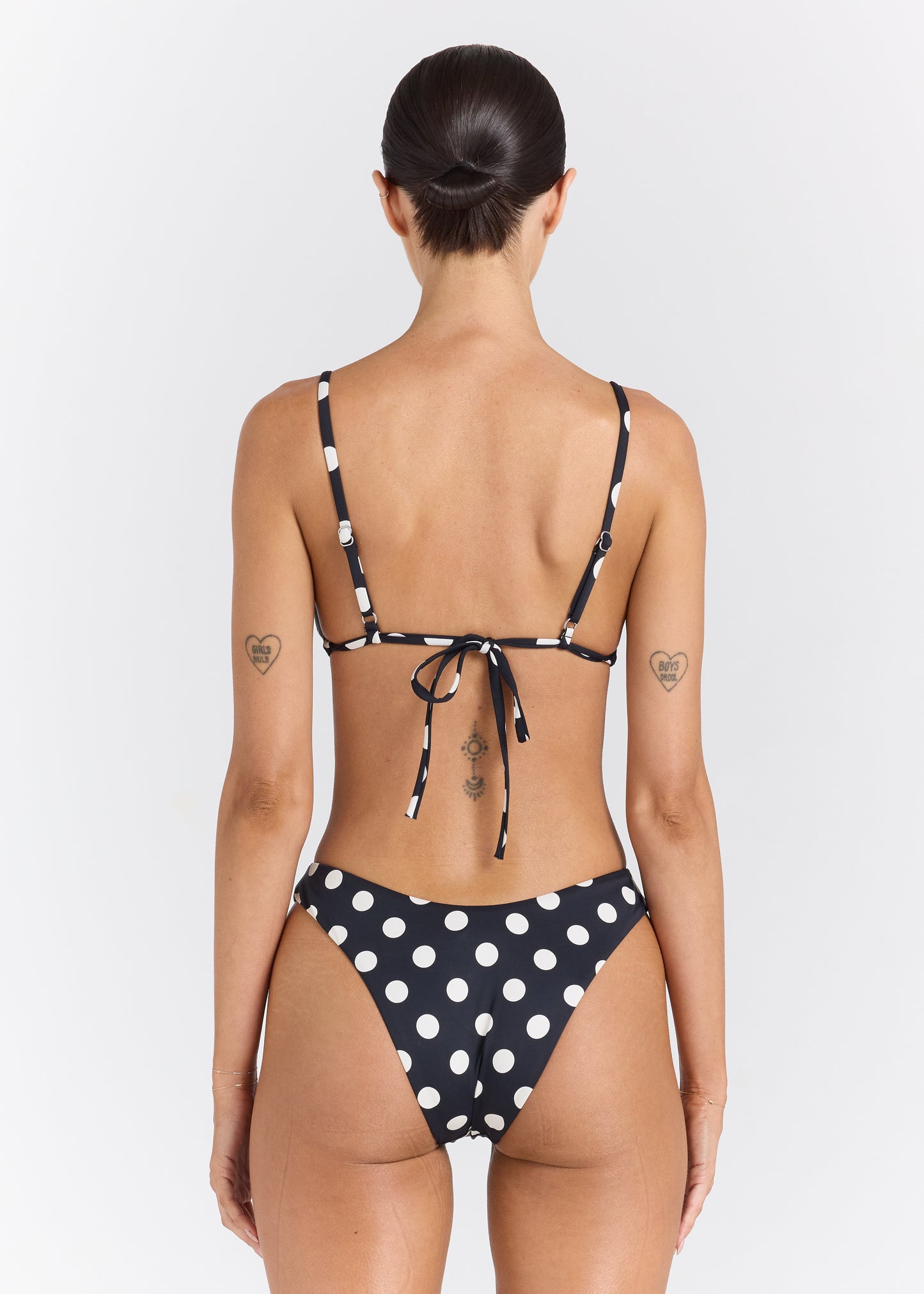 Seaside High Cut Cheeky Bikini Bottom - Black