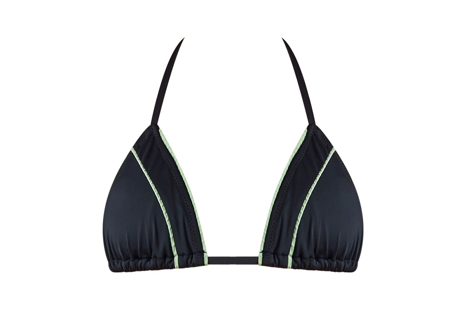 Splice String Tie Bikini Top - Black