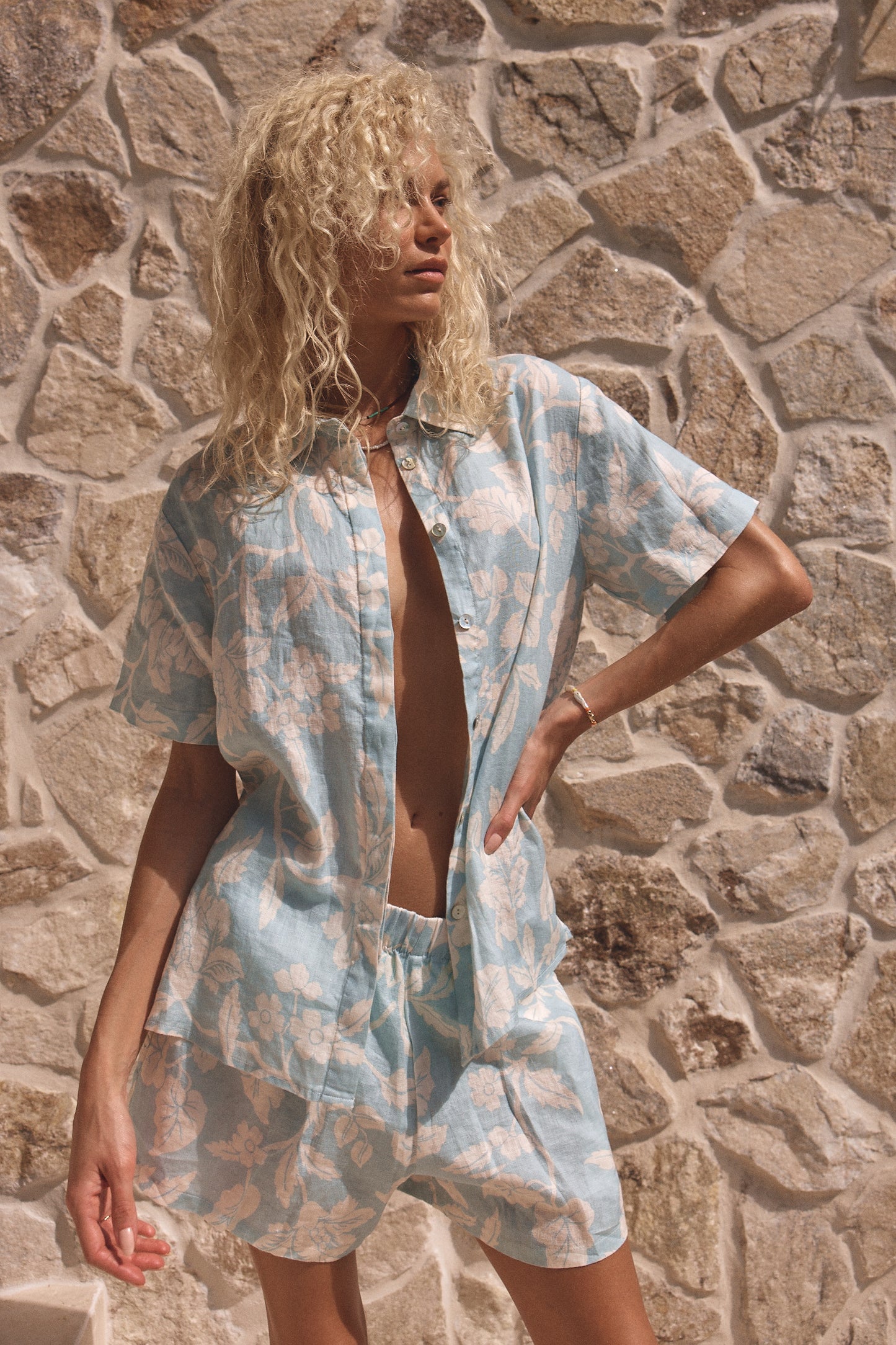 Honolulu Slit Short - Seamist