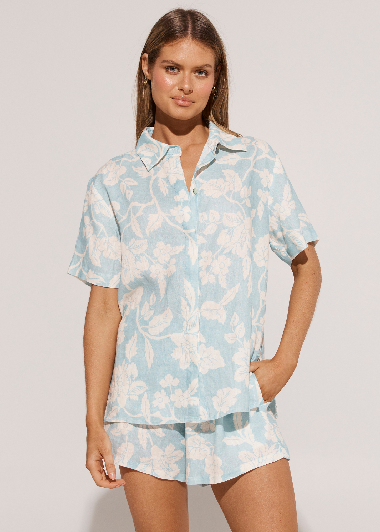Honolulu Slim Shirt - Seamist