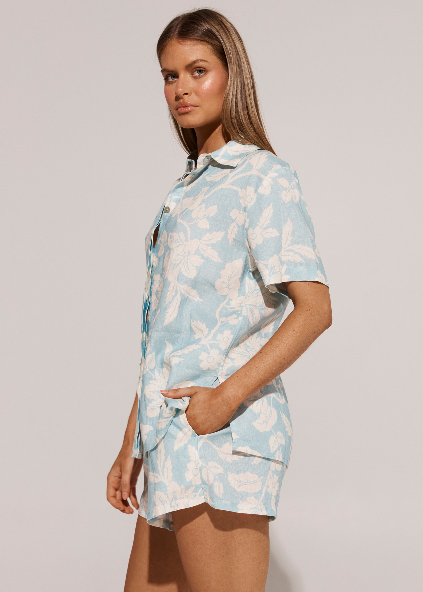 Honolulu Slim Shirt - Seamist