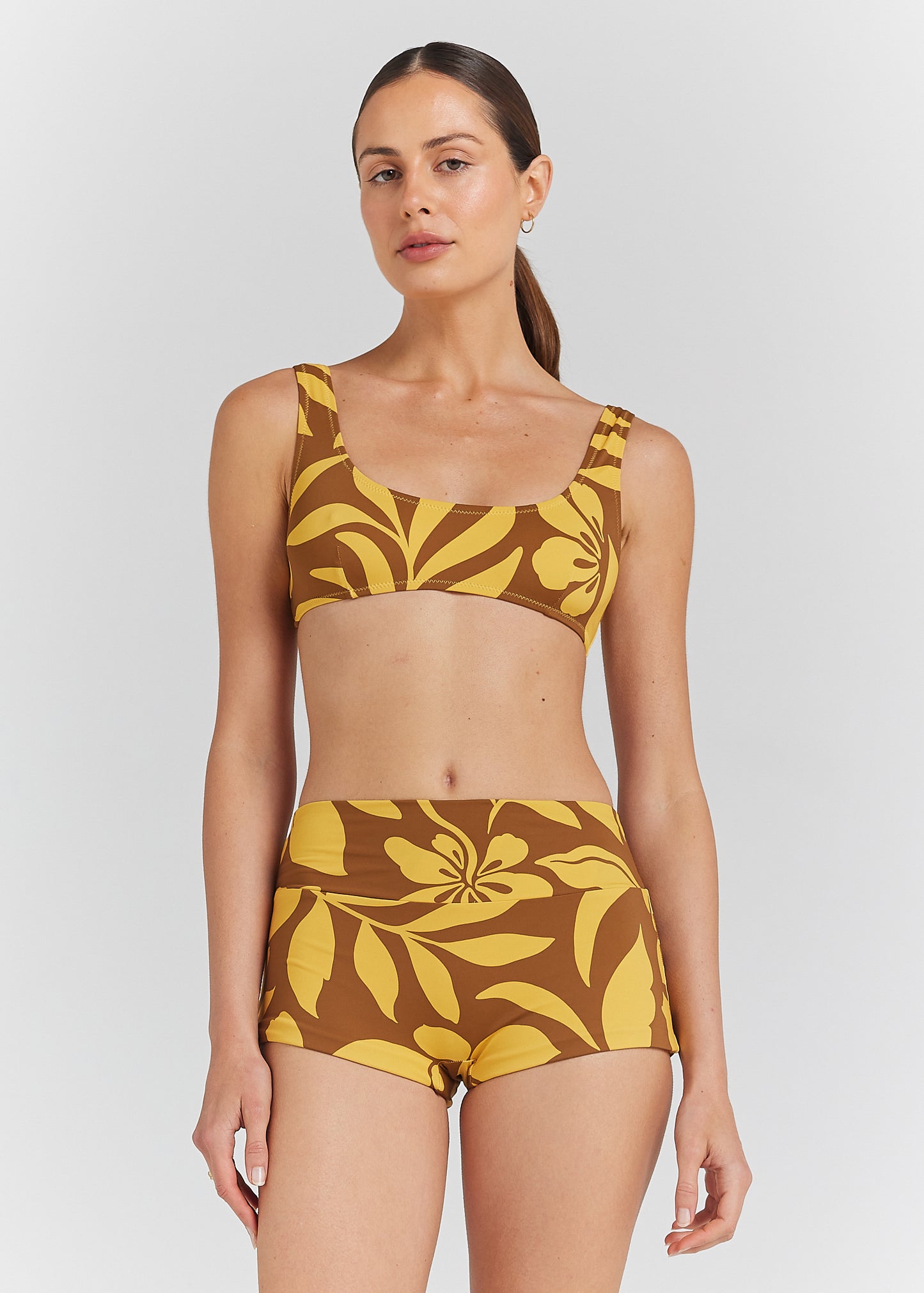 Baja Shorty Bikini Bottom - Pineapple