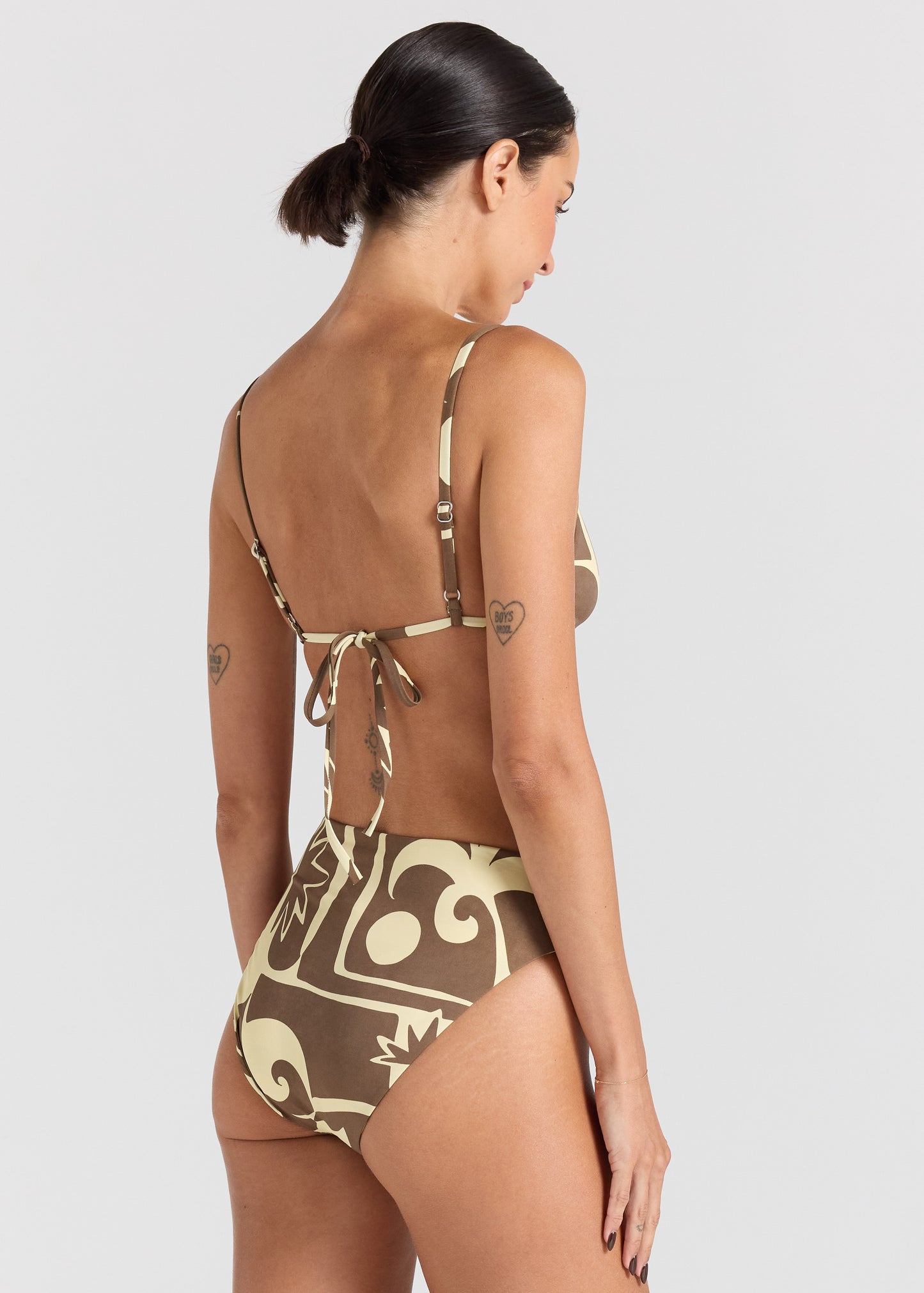 Beachcomber Scoop Bralette Tie Bikini Top - Banana