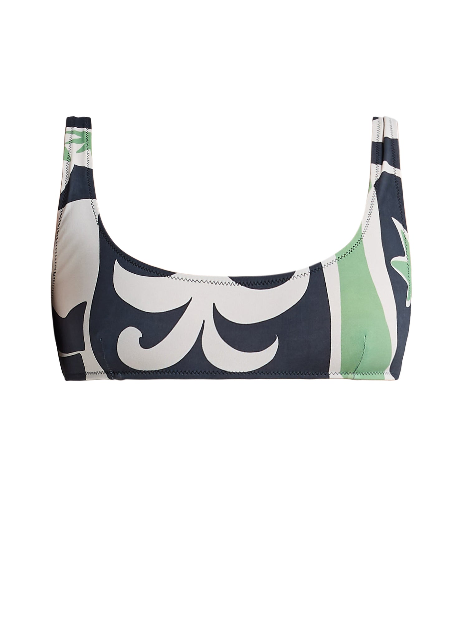 Beachcomber Crop Bikini Top - Palm