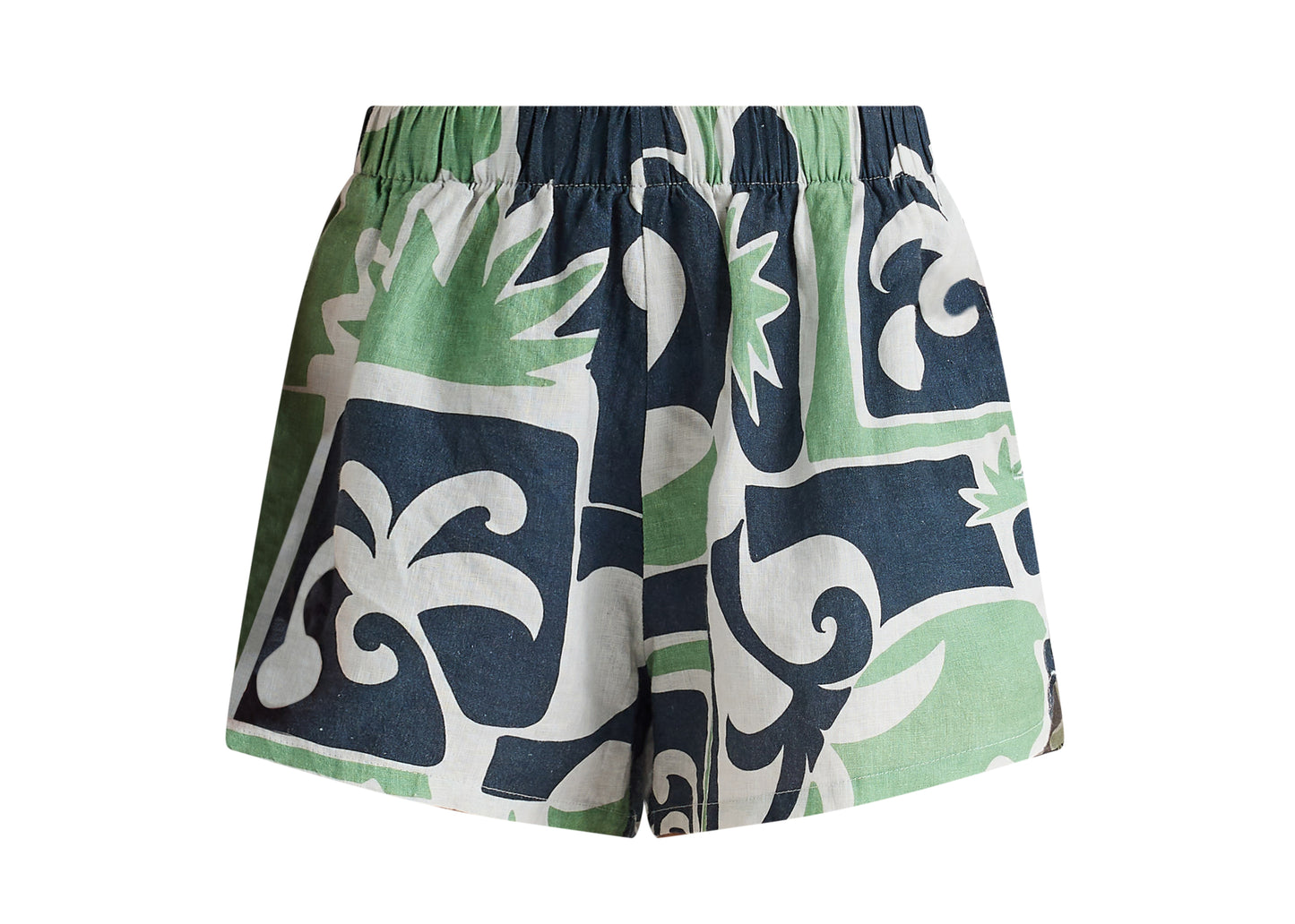 Beachcomber 100% Linen Slit Short - Palm