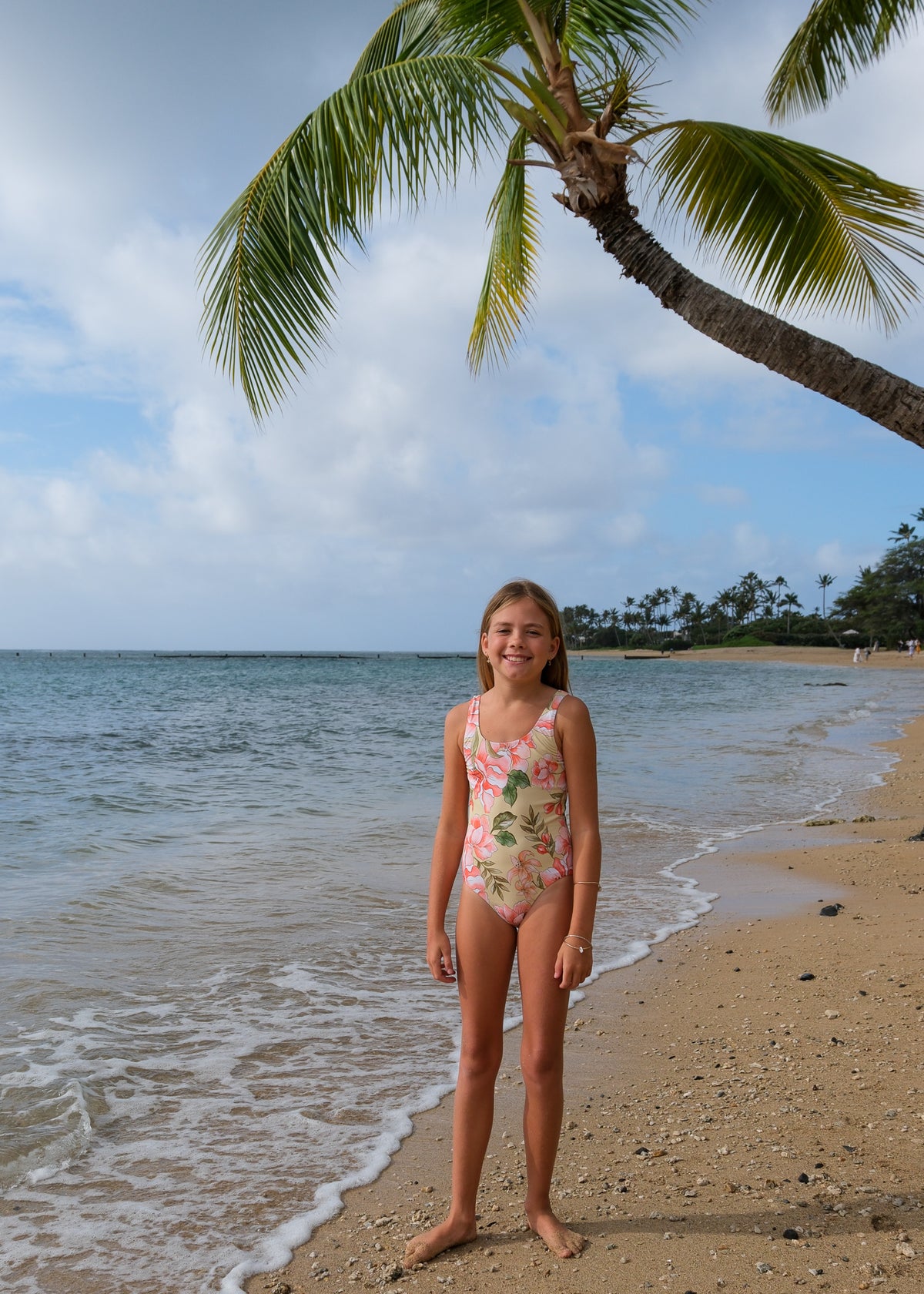 Girls Bella Scoop One Piece - Limoncello