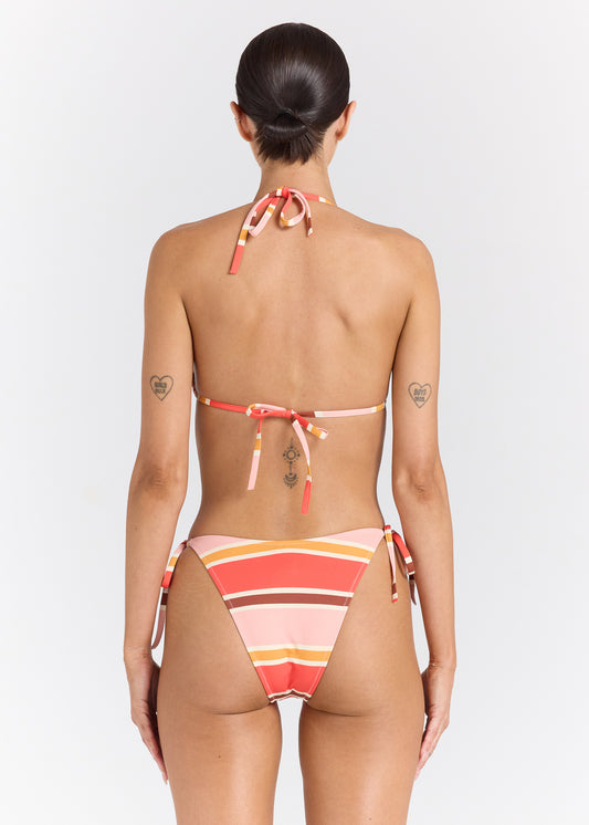 Calypso High String Tie Bikini Bottom - Sunset