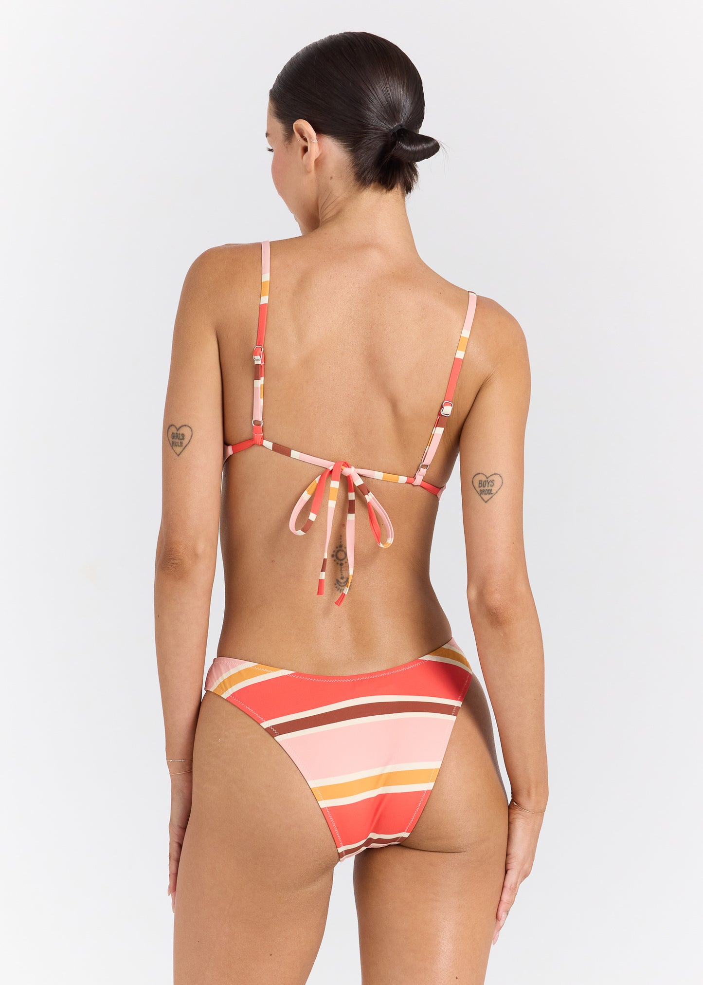 Calypso Scoop Bralette Tie Bikini Top - Sunset