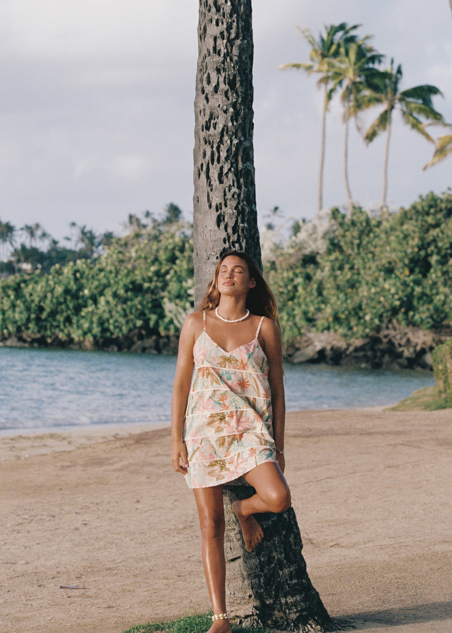 Dreamtime V Slip Dress - Jewel