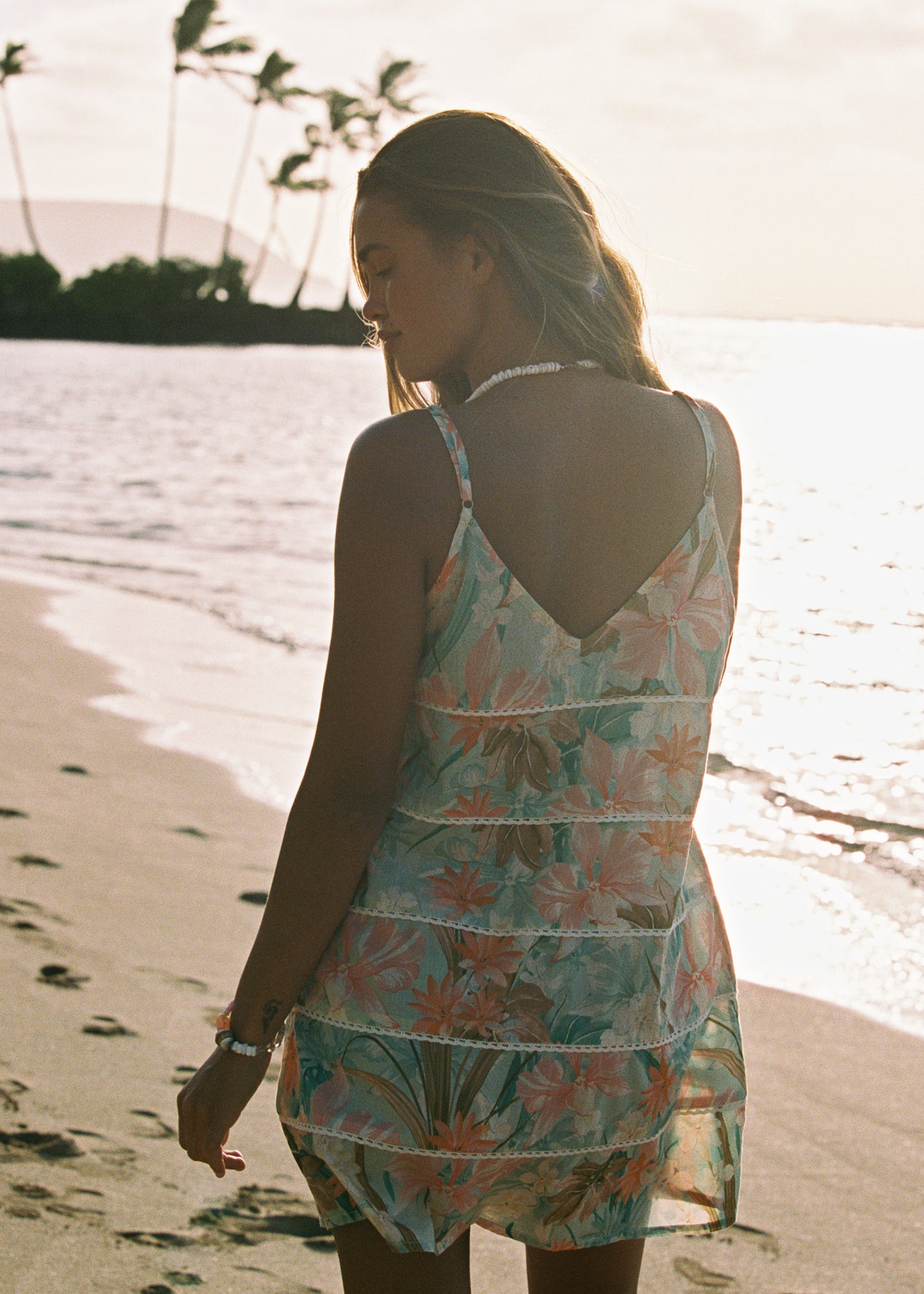 Dreamtime V Slip Dress - Jewel