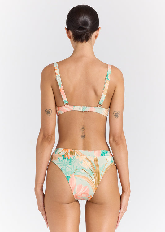 Dreamtime High Cut Band Bikini Bottom - Jewel