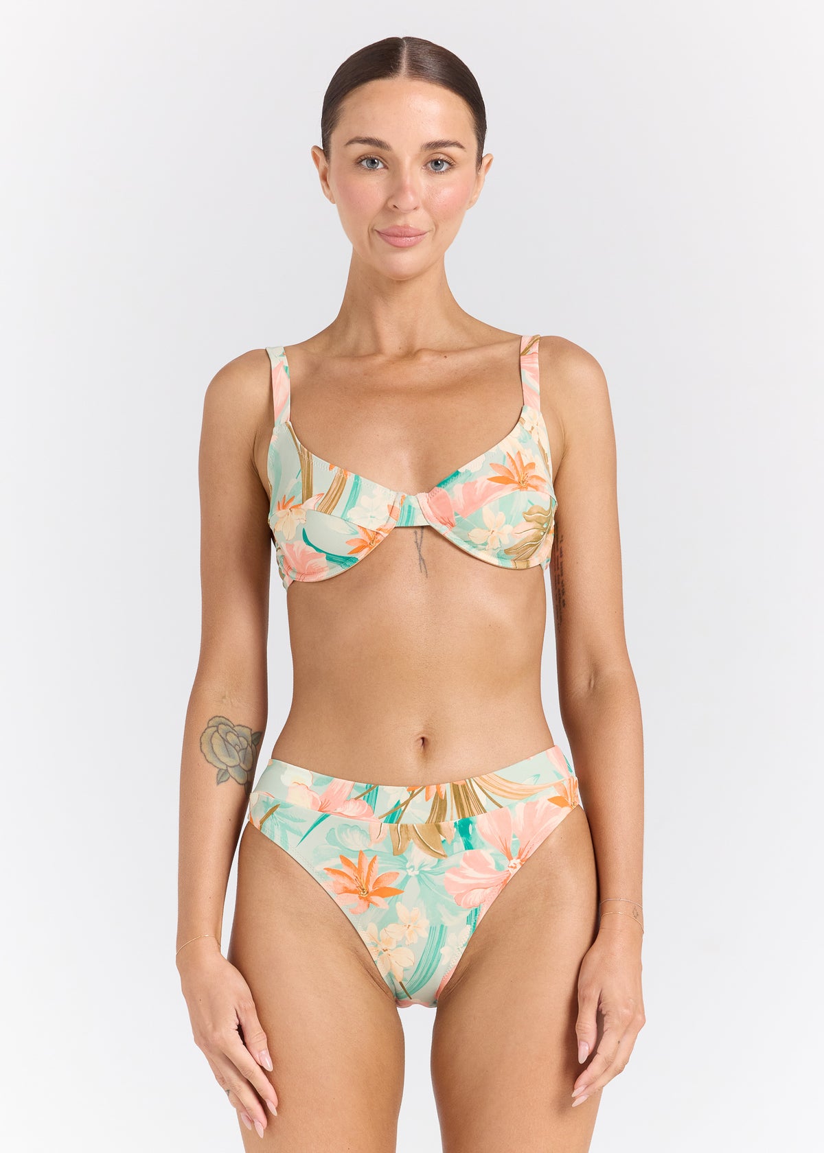 Dreamtime Tropics Bikini Top - Jewel