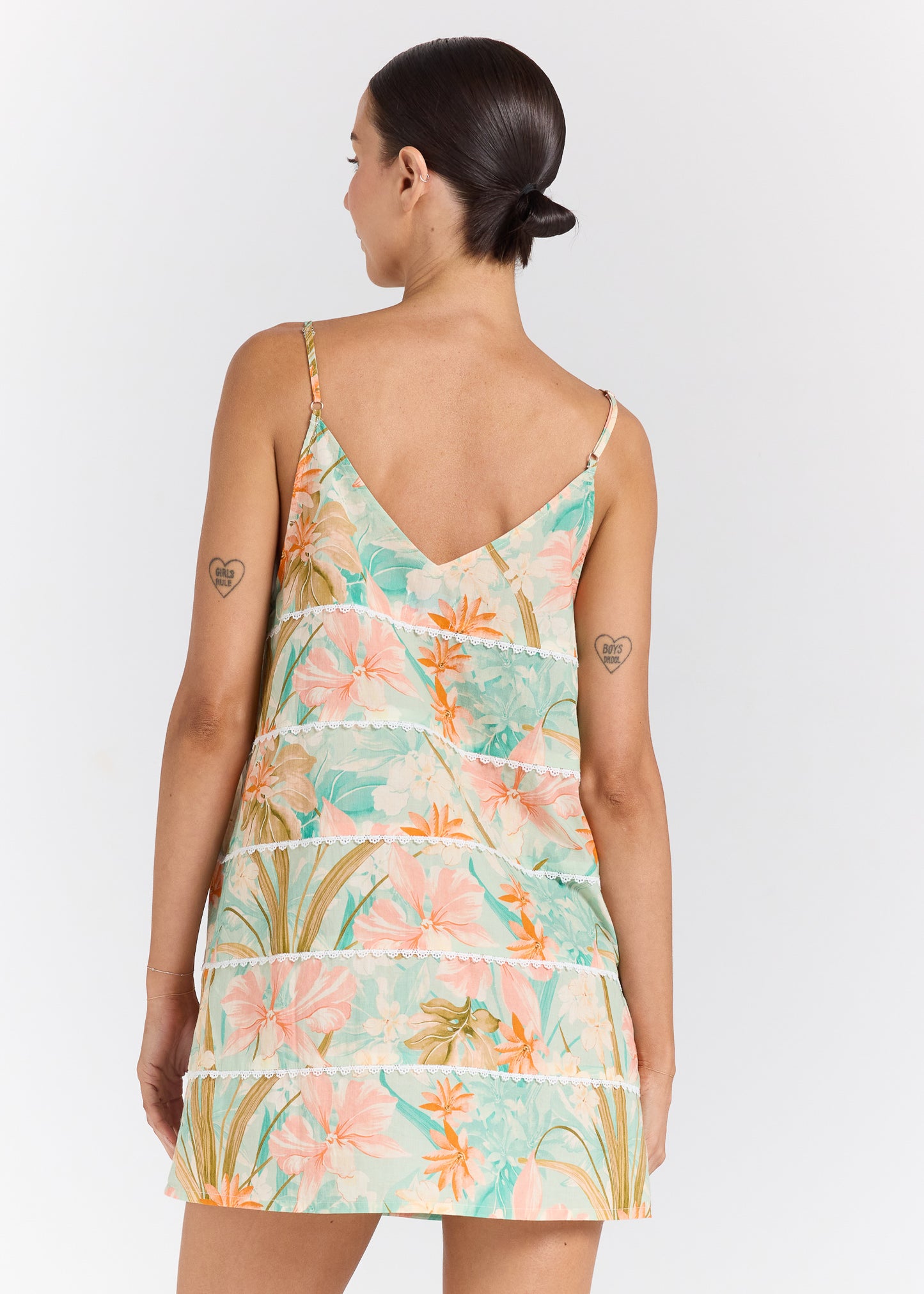 Dreamtime V Slip Dress - Jewel