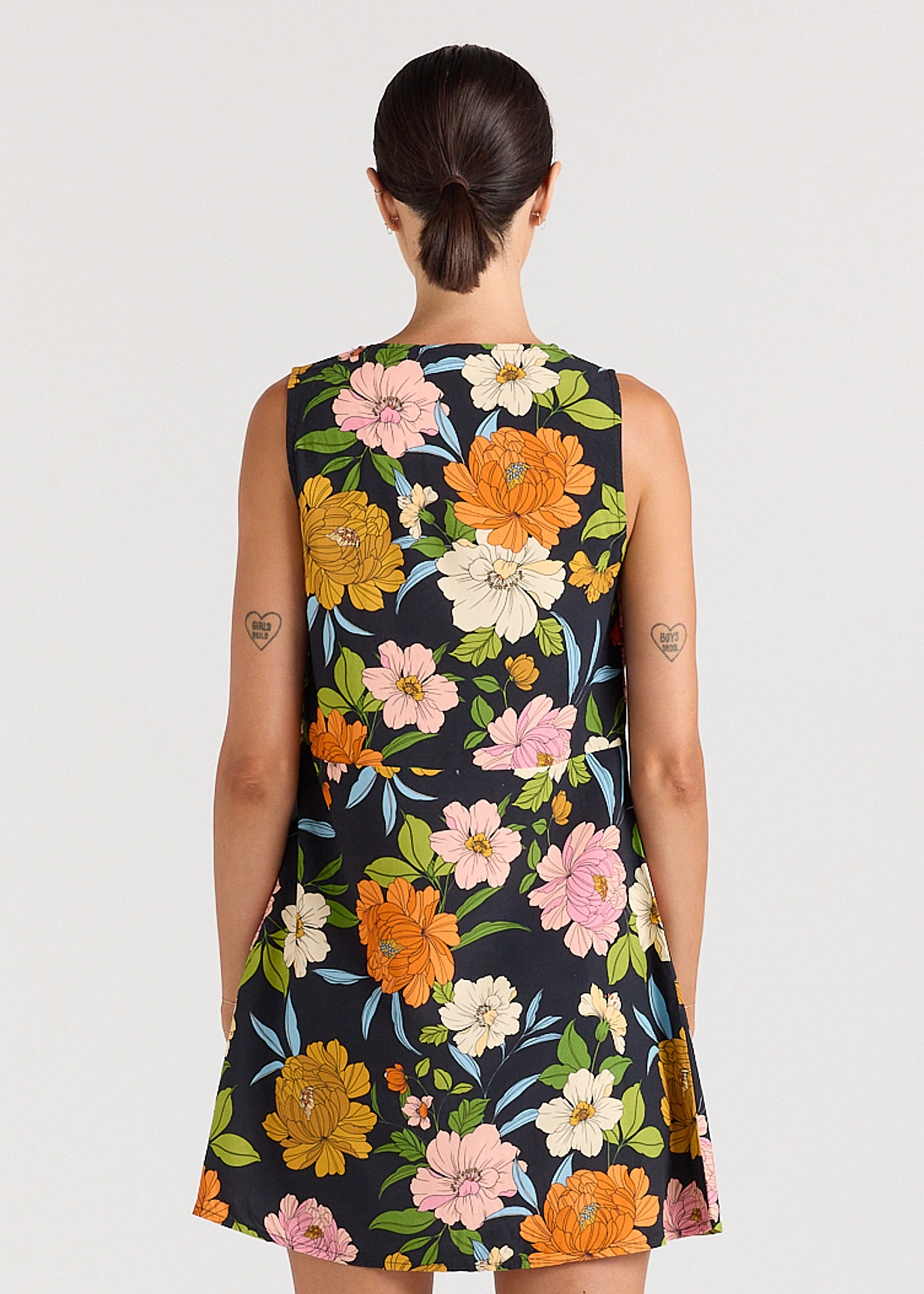 Fiore V Bias Dress - Noir