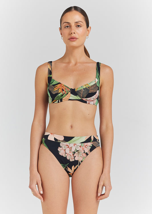 Hanalei Bra Cup Bikini Top - Black