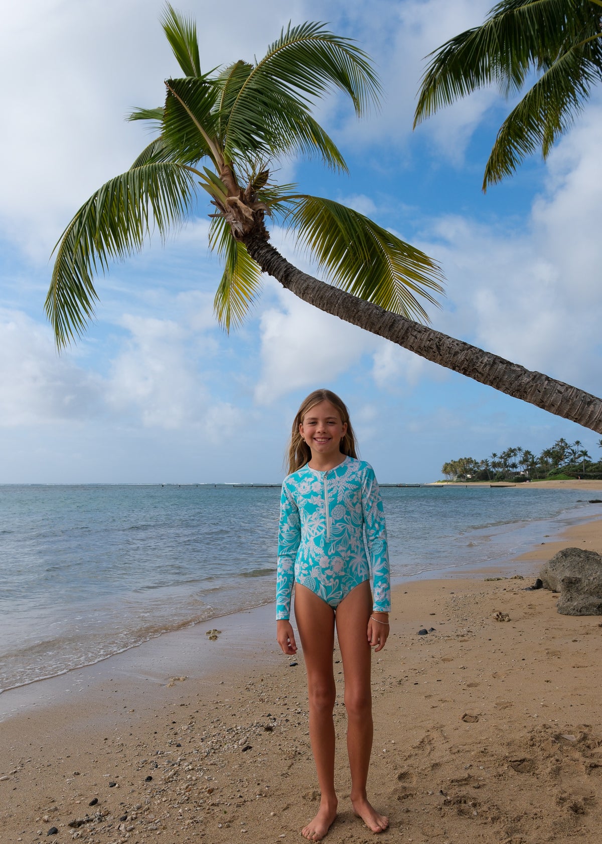 Girls Hulala LS One Piece - Surf