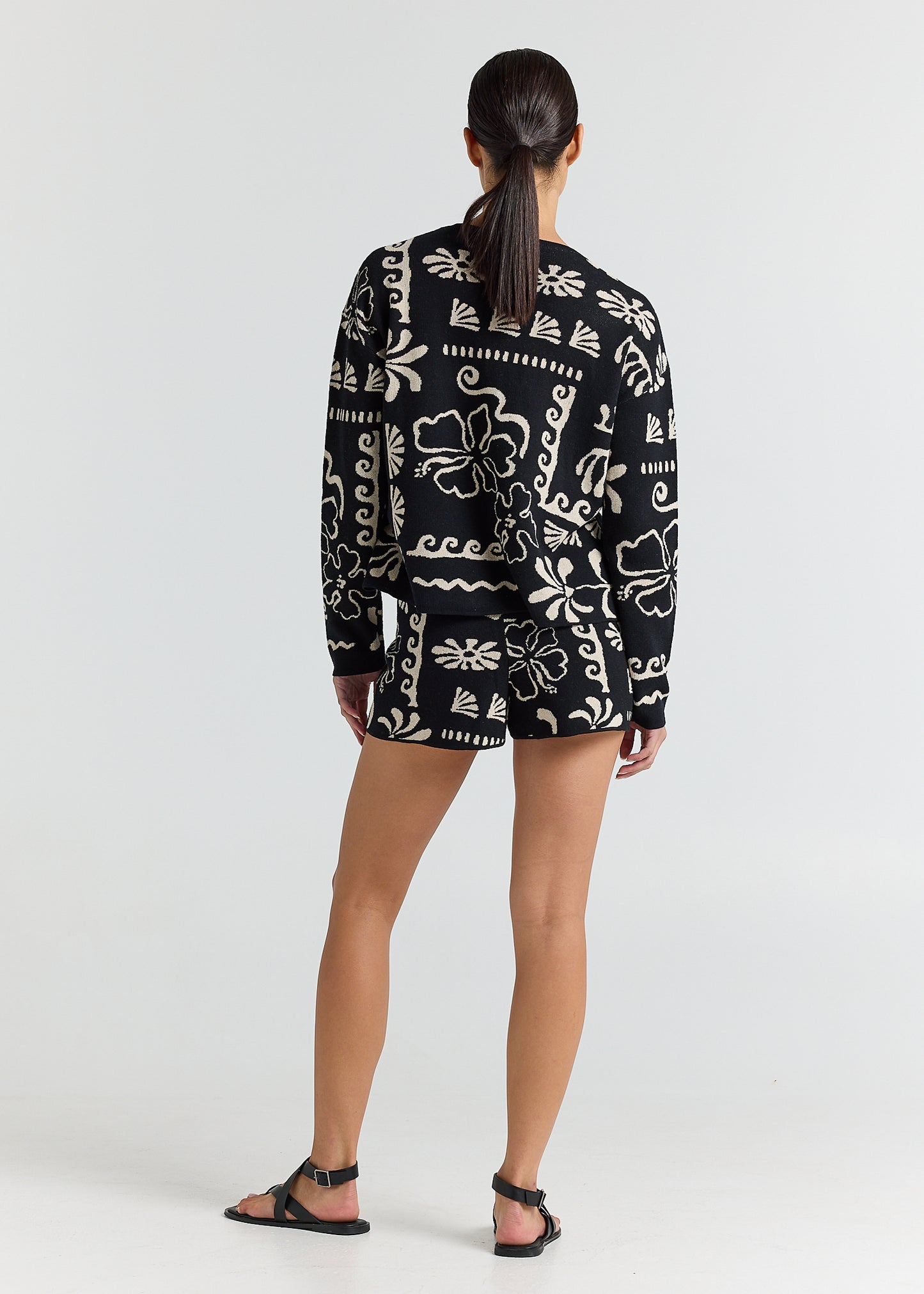 Jamaica LS Knit Top - Black