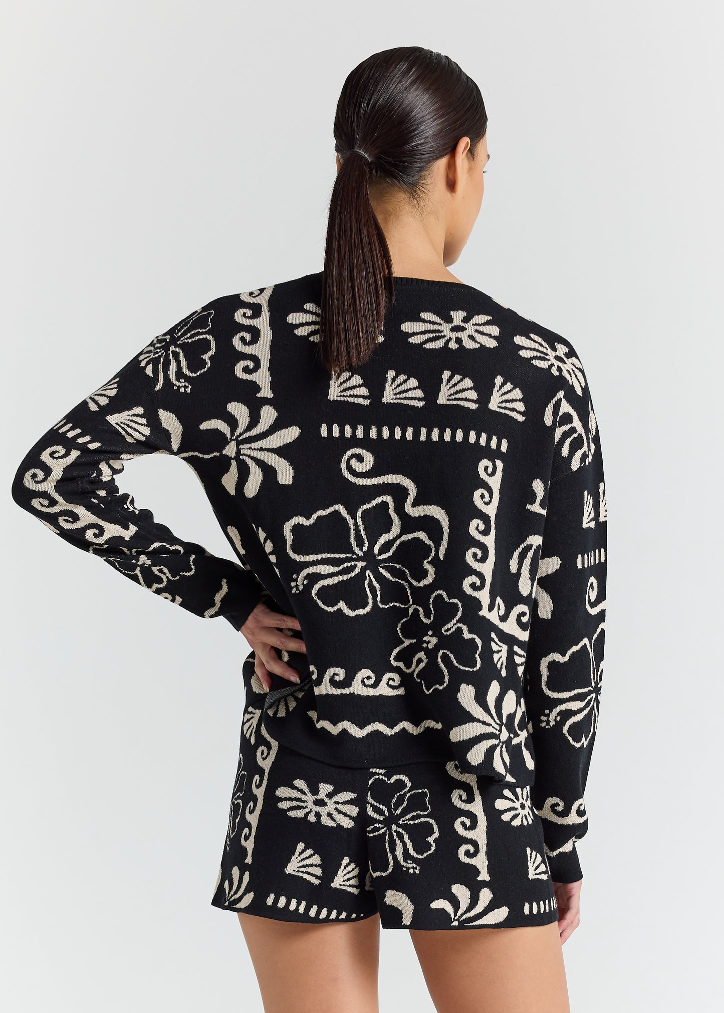 Jamaica LS Knit Top - Black