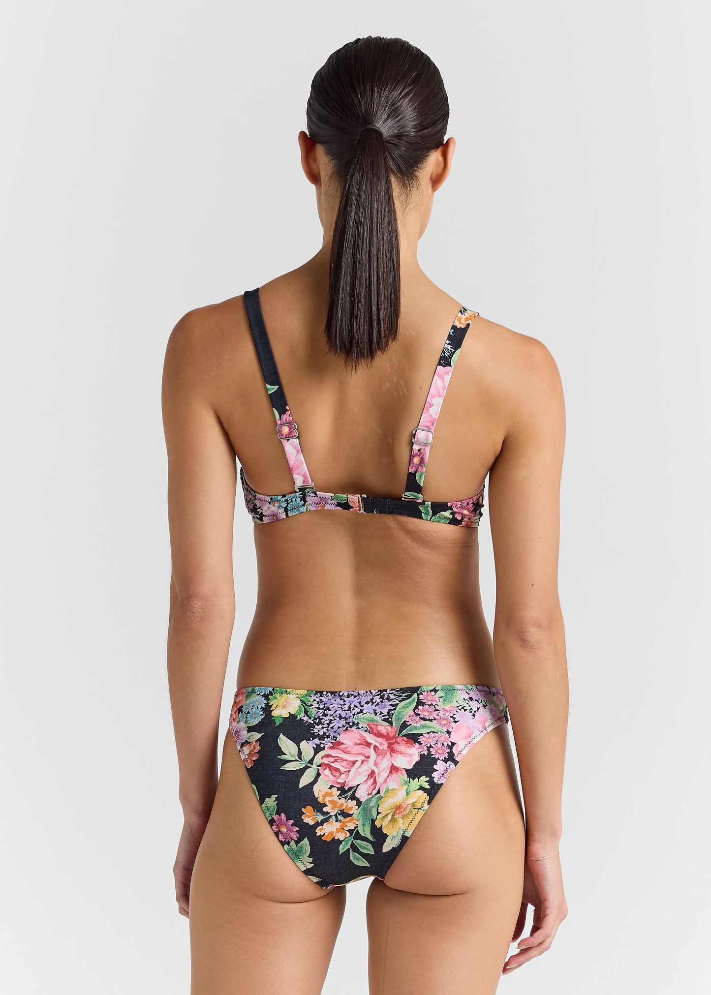 Jardin Underwire Bikini Top - Black