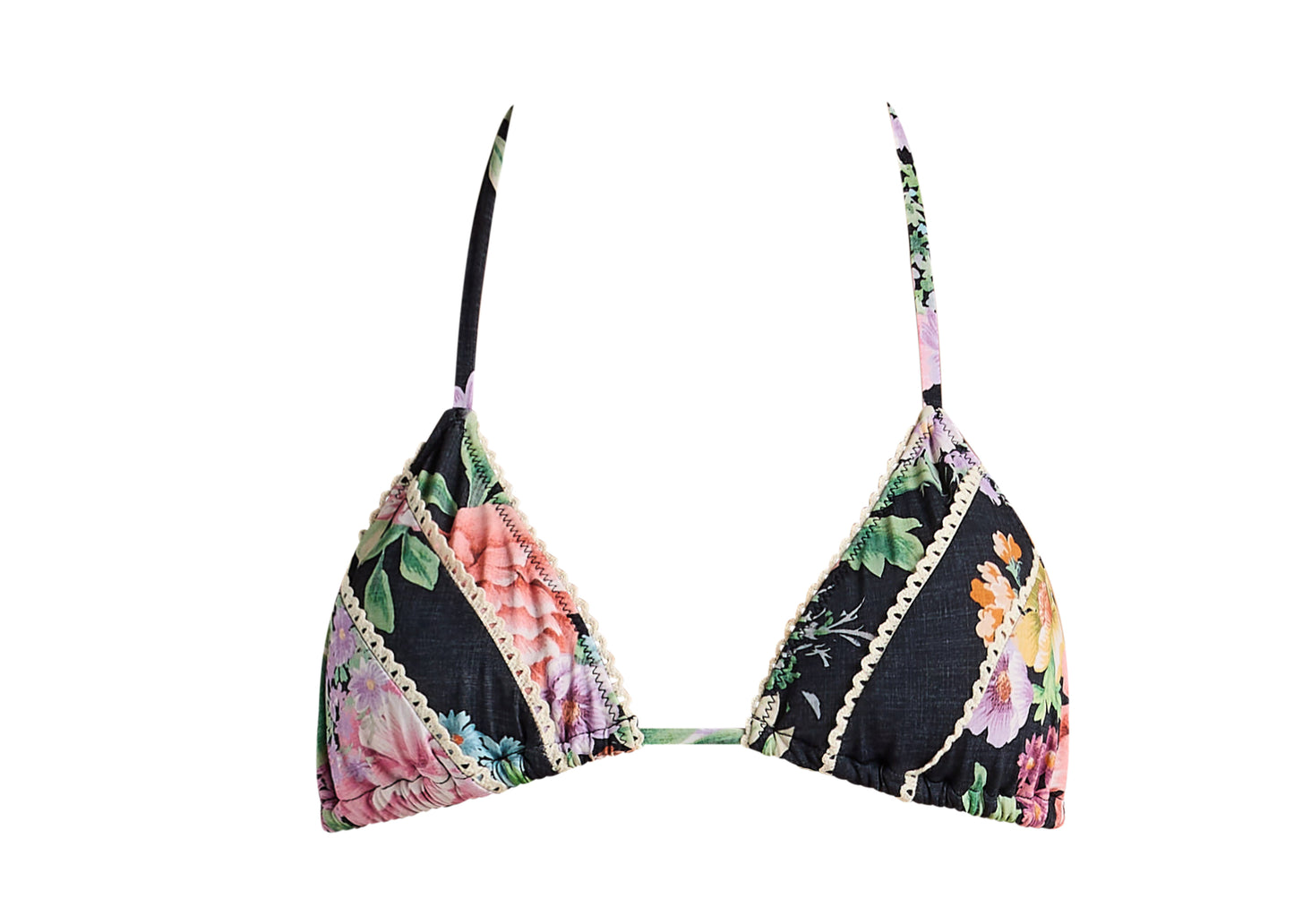 Jardin String Tie Bikini Top - Black