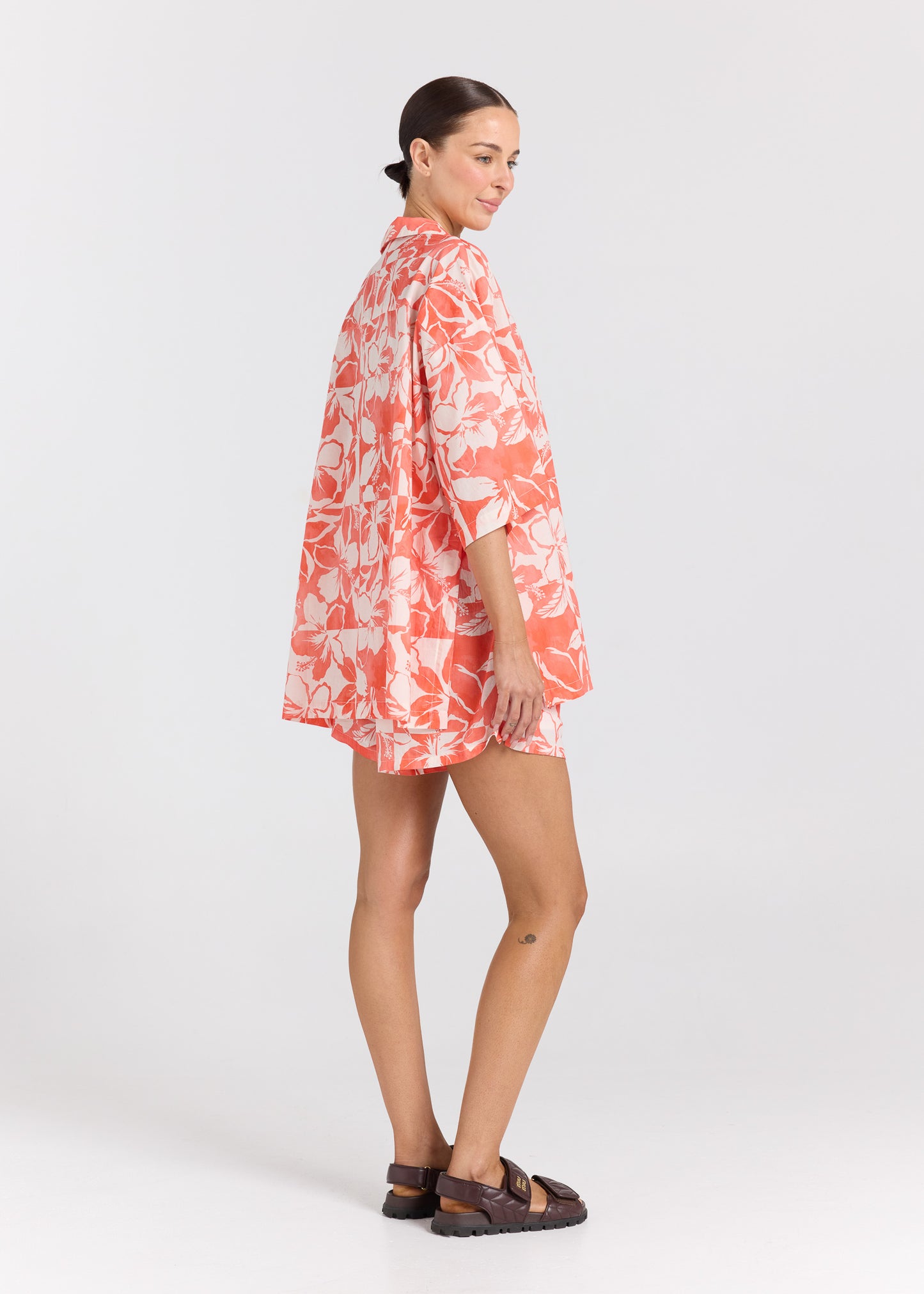 Java Over Shirt - Hibiscus