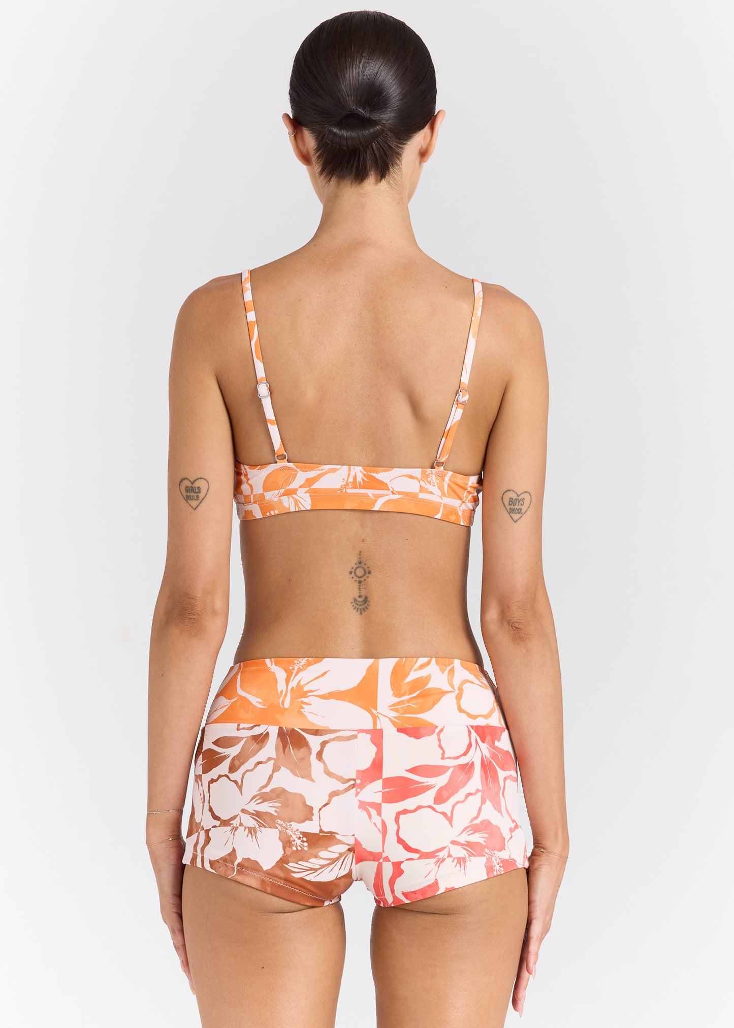 Java Shorty Bikini Bottom - Hibiscus