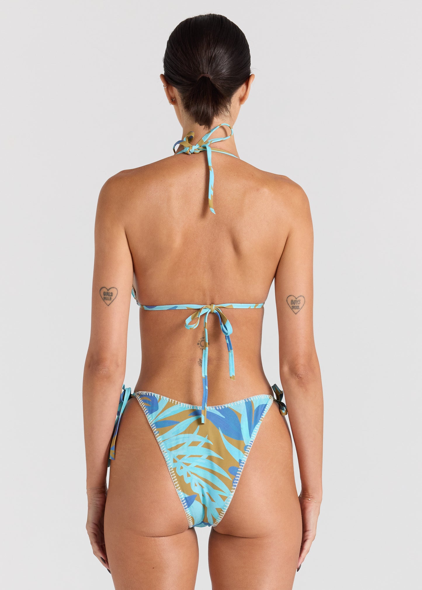 Kealani High String Tie Bikini Bottom - Caribou