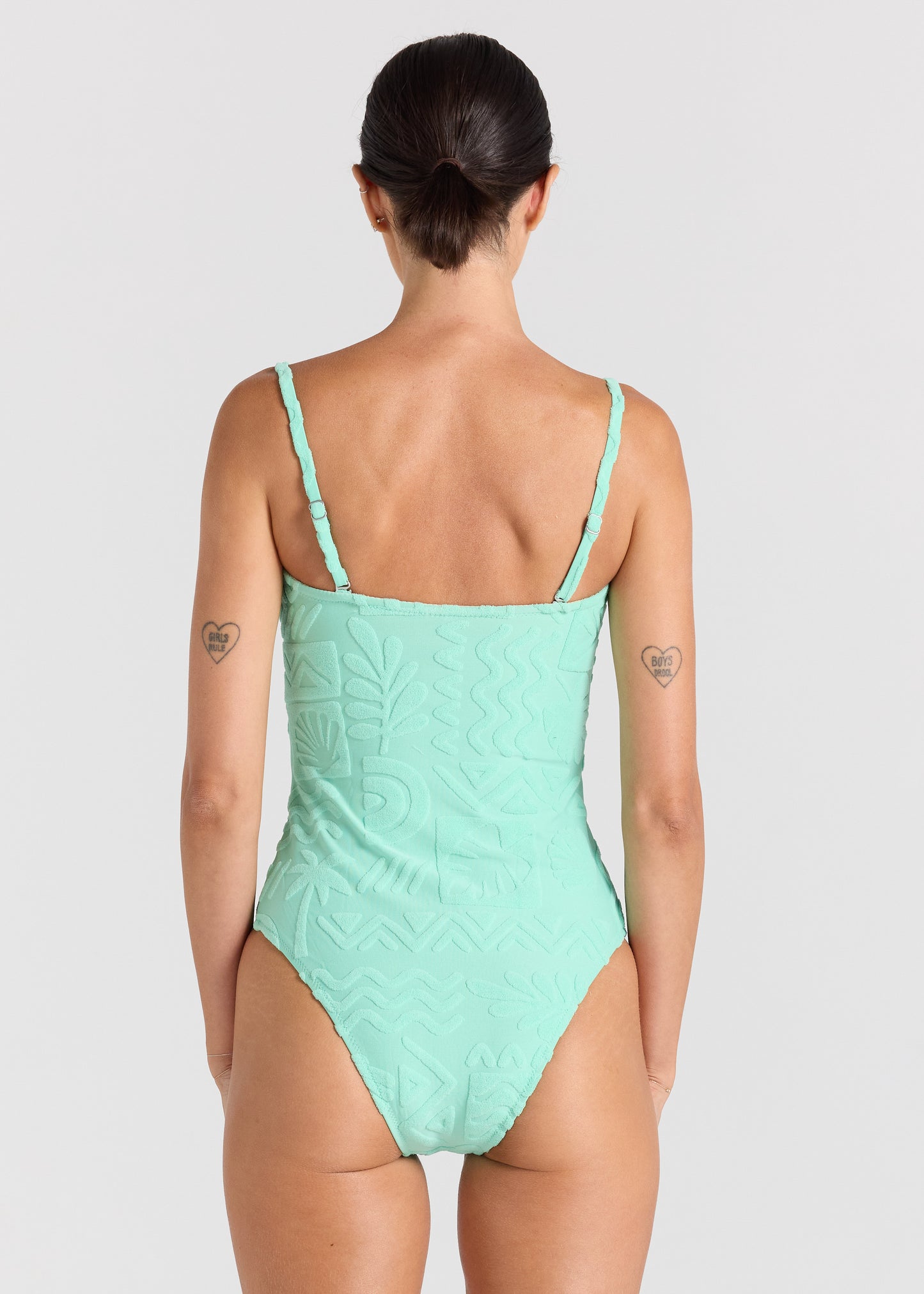 Mai Tai Bandeau One Piece Swimsuit - Mint