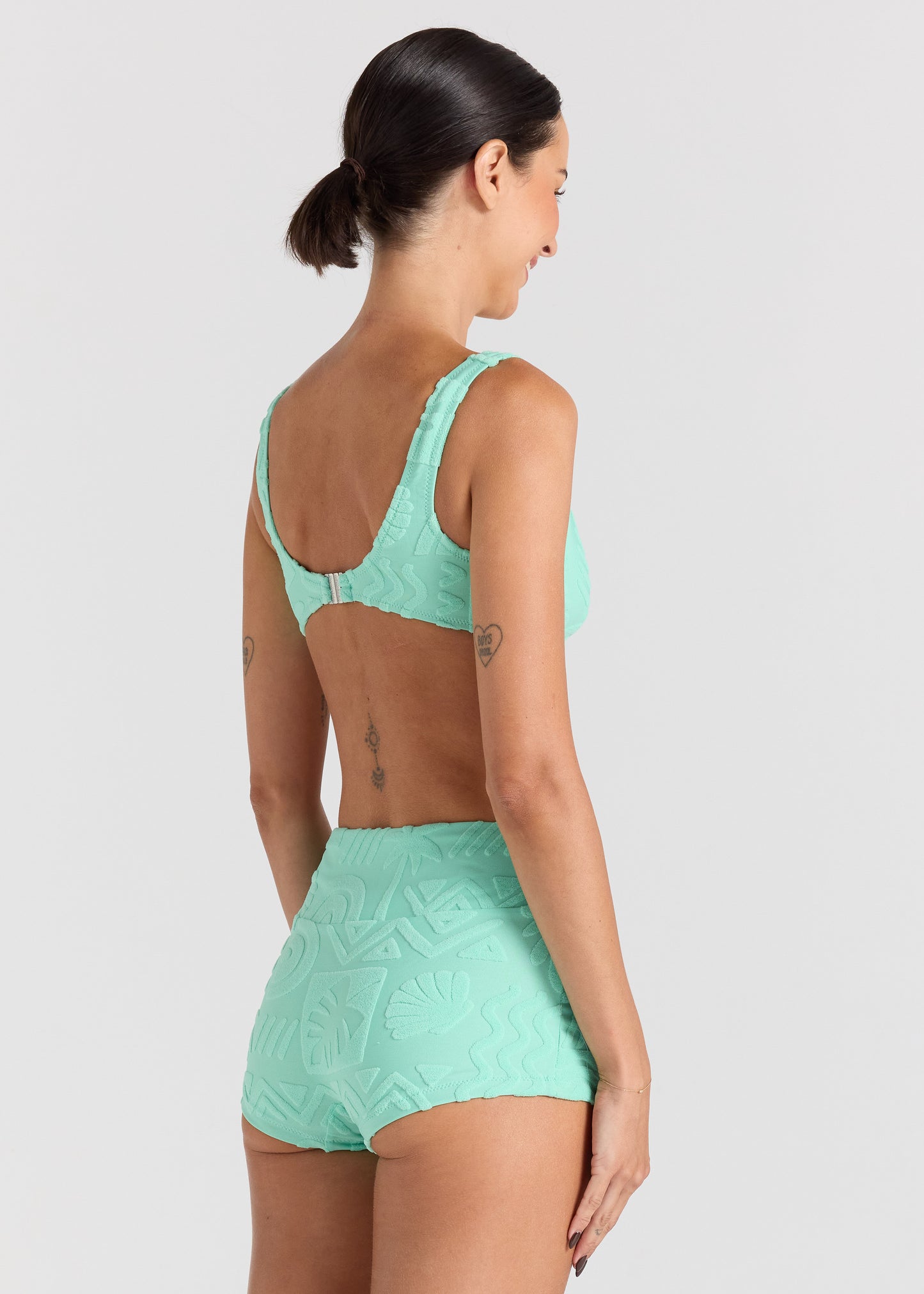 Mai Tai Crop Bikini Top - Mint