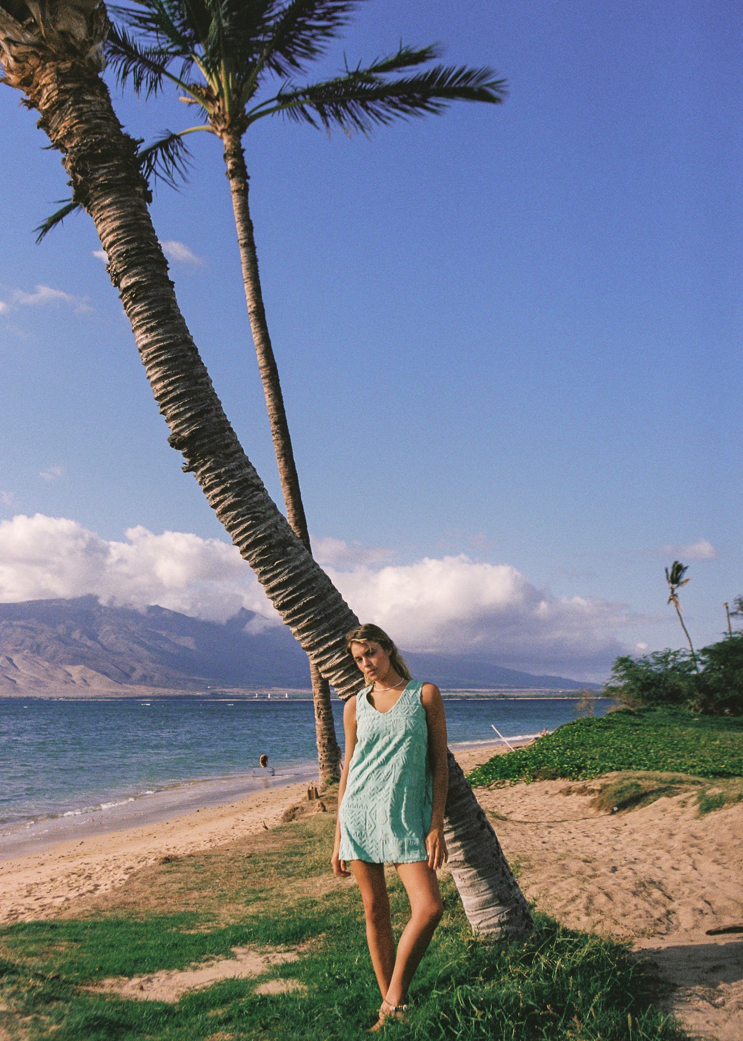 Mai Tai V Tunic Towelling Dress - Mint