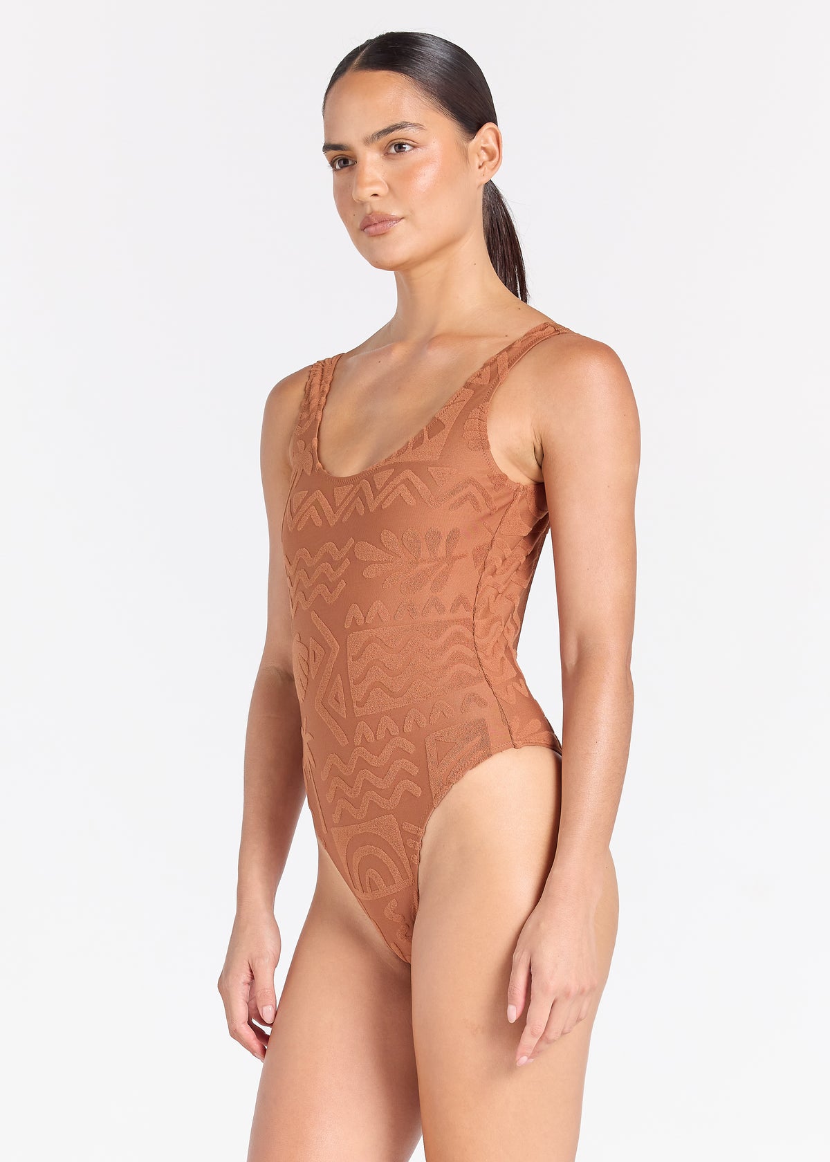 Mai Tai Kona One Piece Swimsuit - Cinnamon