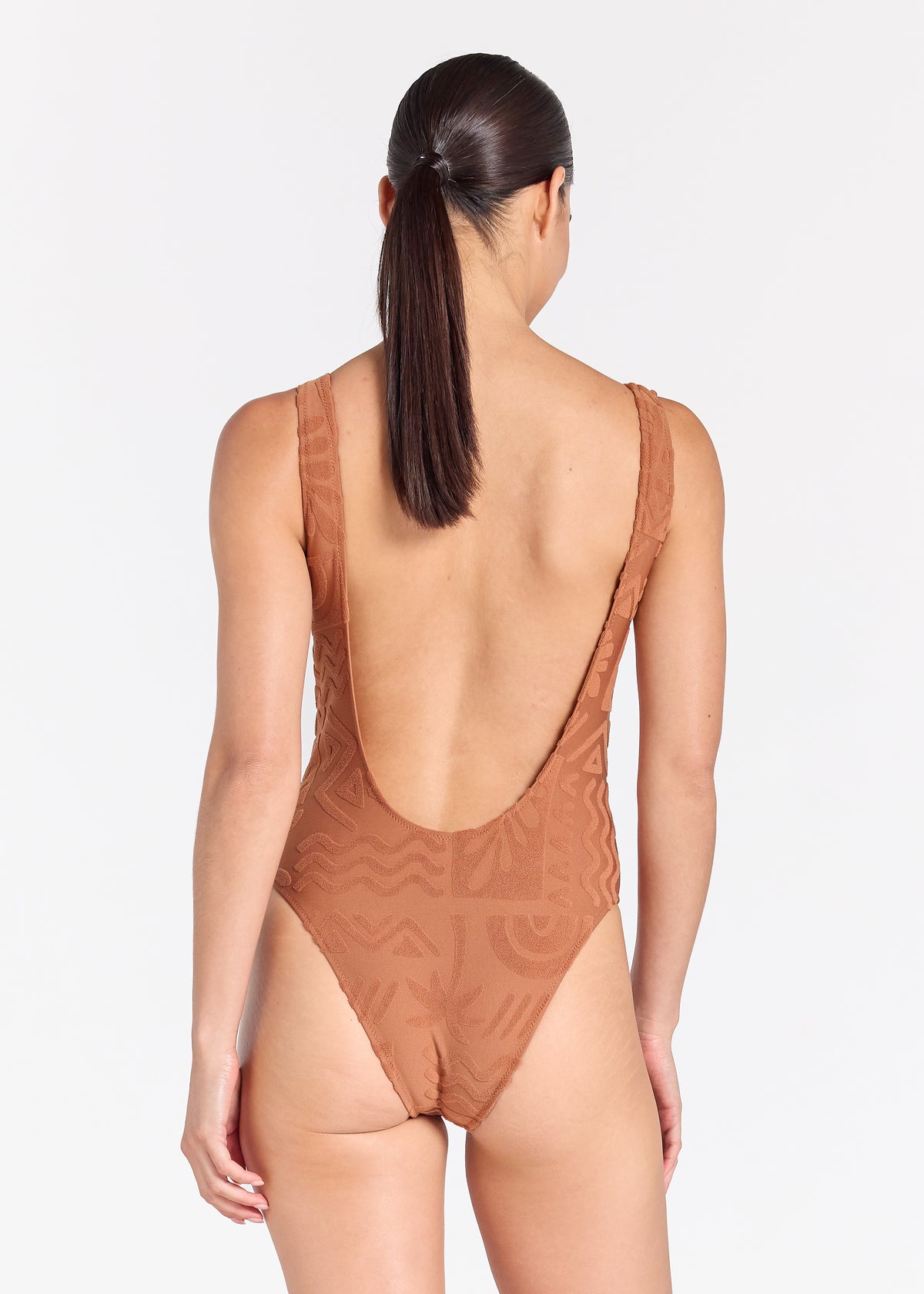 Mai Tai Kona One Piece Swimsuit - Cinnamon