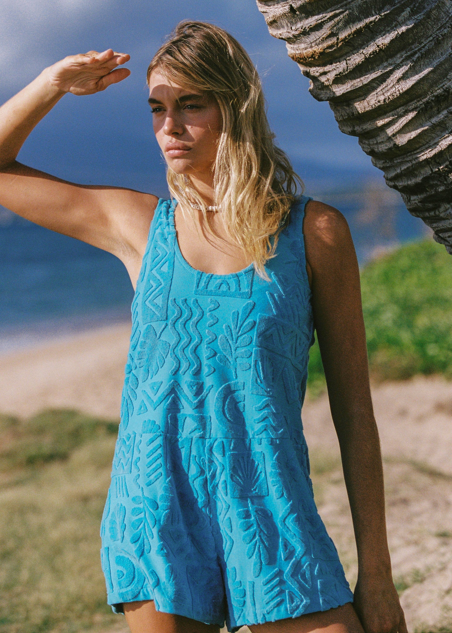 Mai Tai Romper - Topaz