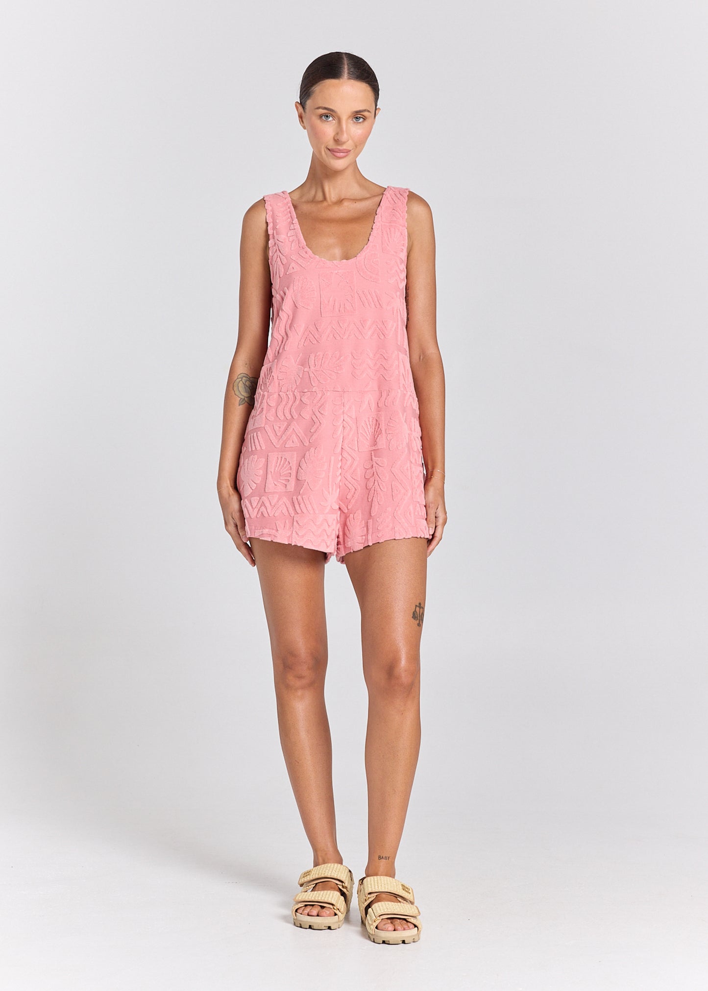 Mai Tai Romper - Rose