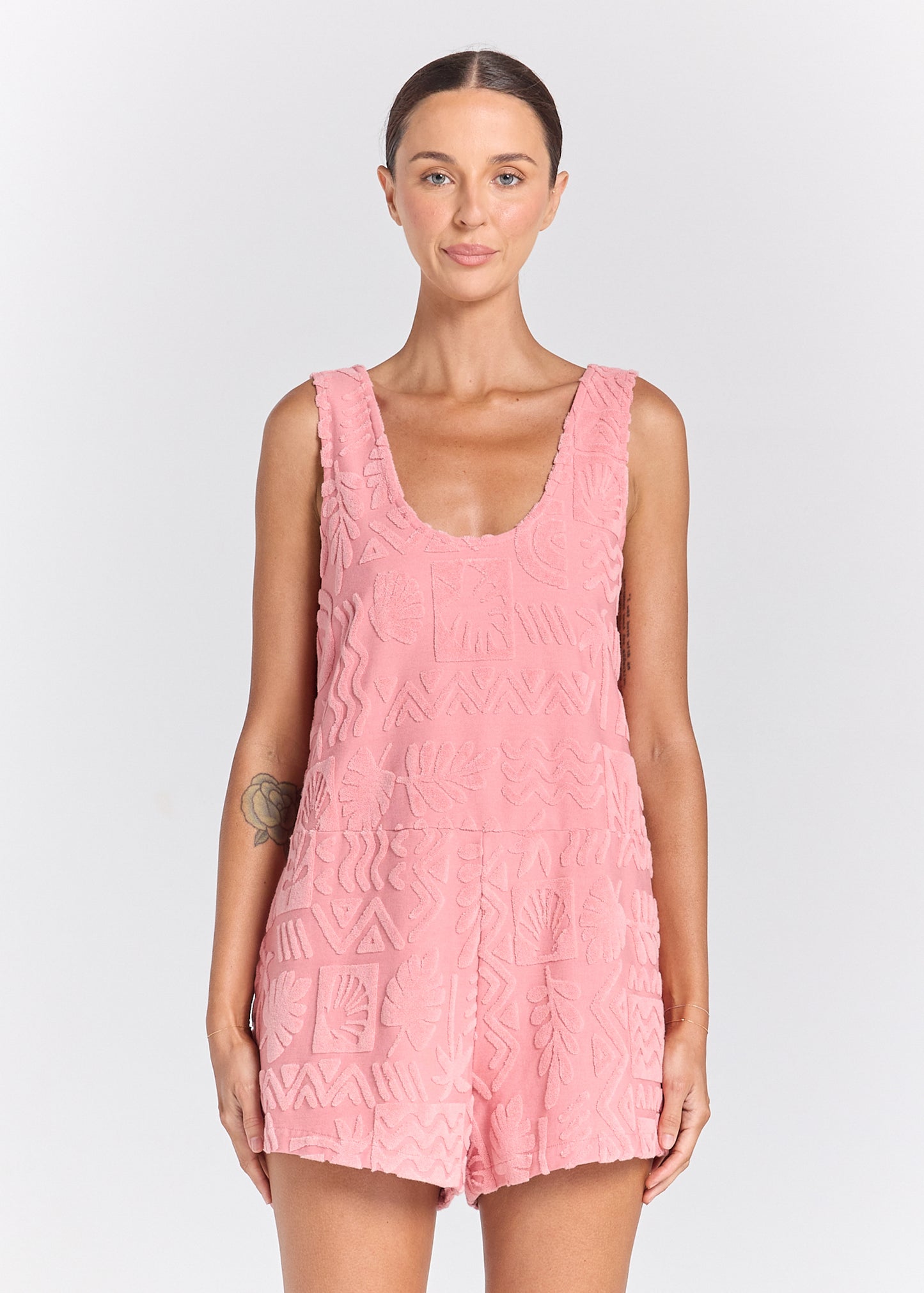 Mai Tai Romper - Rose