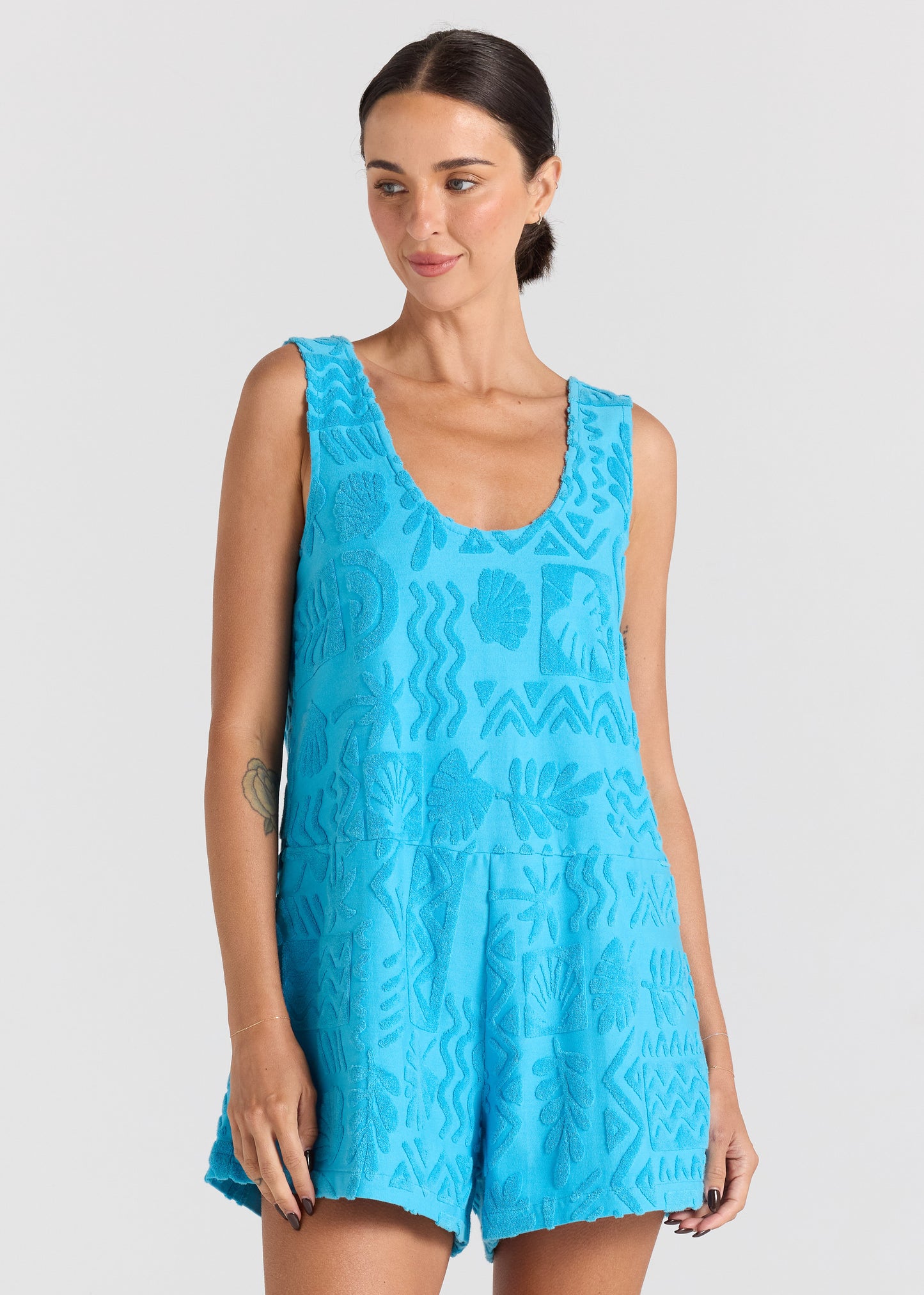 Mai Tai Romper - Topaz